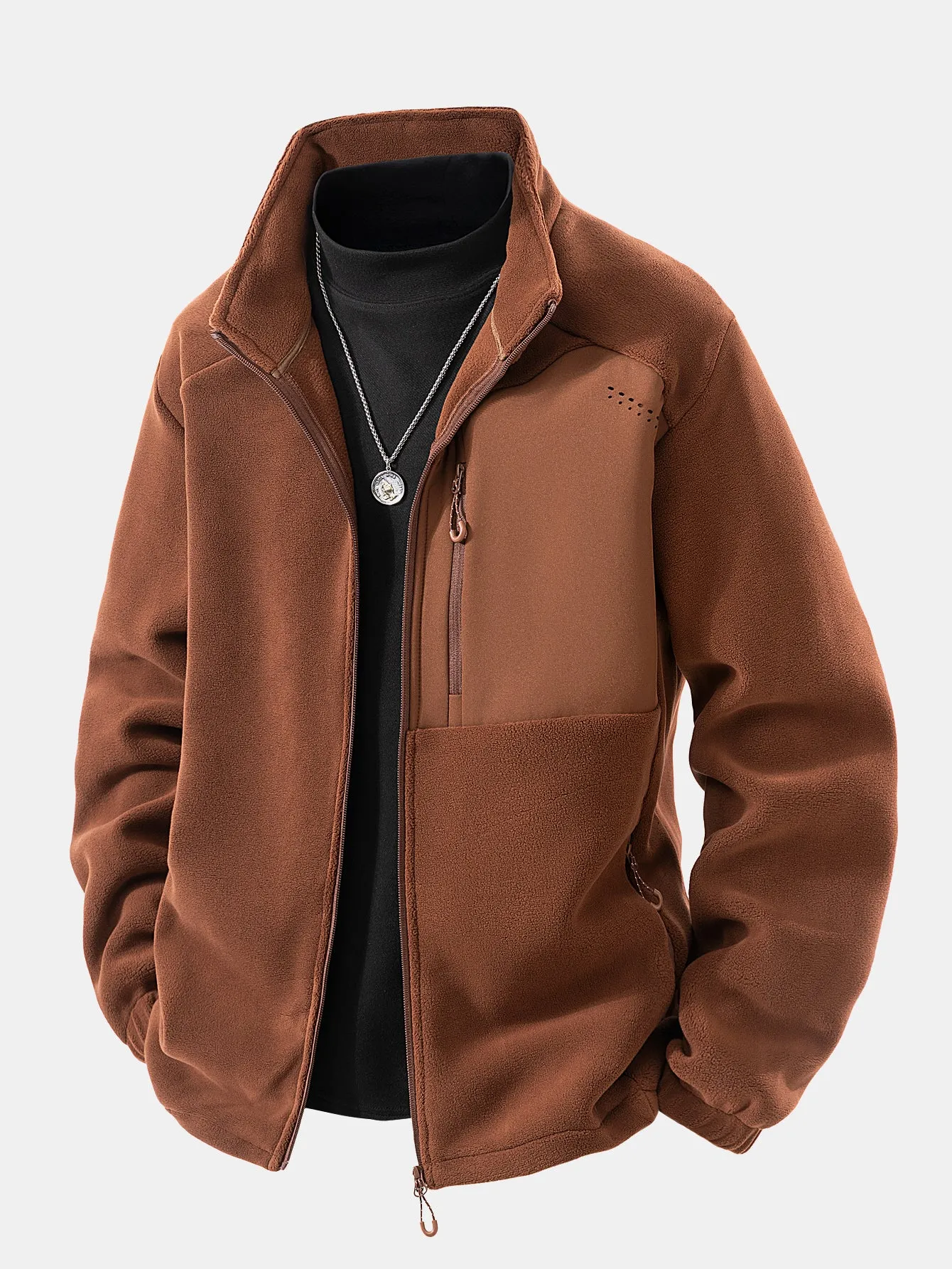 Polar Fleece Zip Up Coat sold by Hoooyi product image thumbnail 2