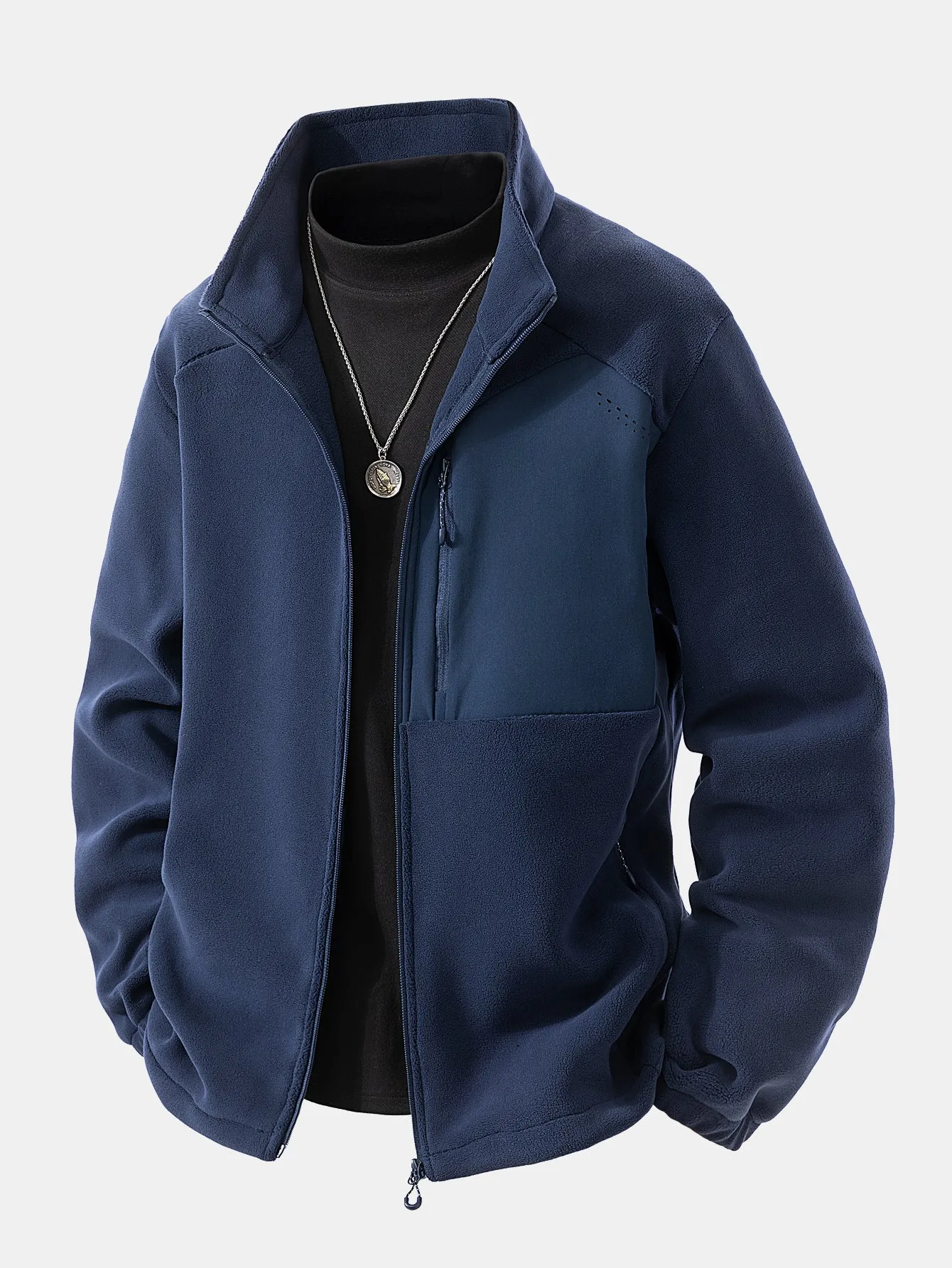 Polar Fleece Zip Up Coat sold by Hoooyi product image thumbnail 3