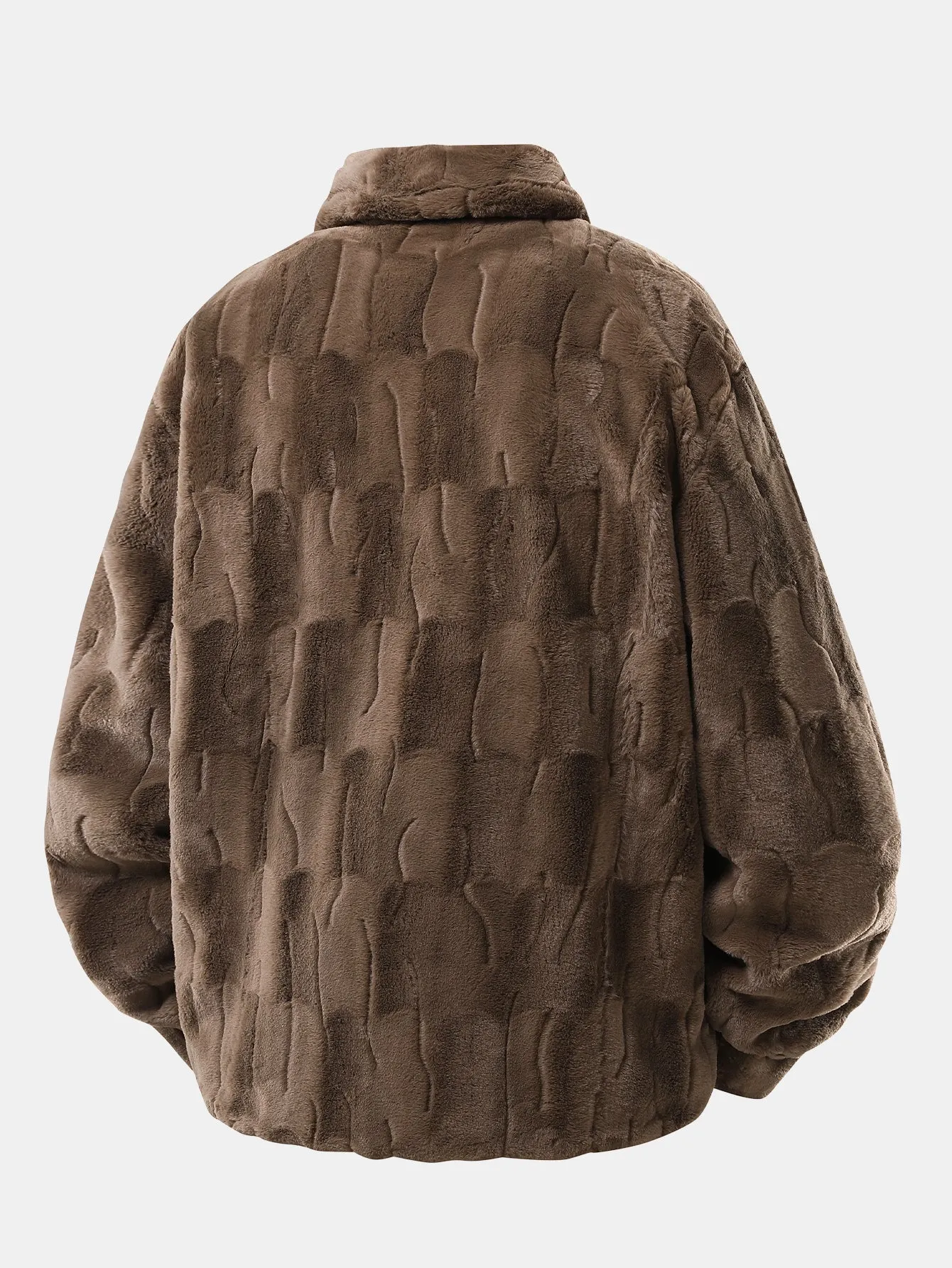 Faux Fur Notch Lapel Jacket sold by Hoooyi product image thumbnail 2