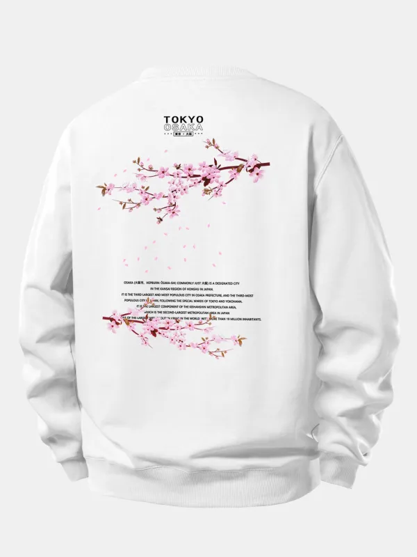 Tokyo Osaka Print Relax Fit Sweatshirt sold by Hoooyi
