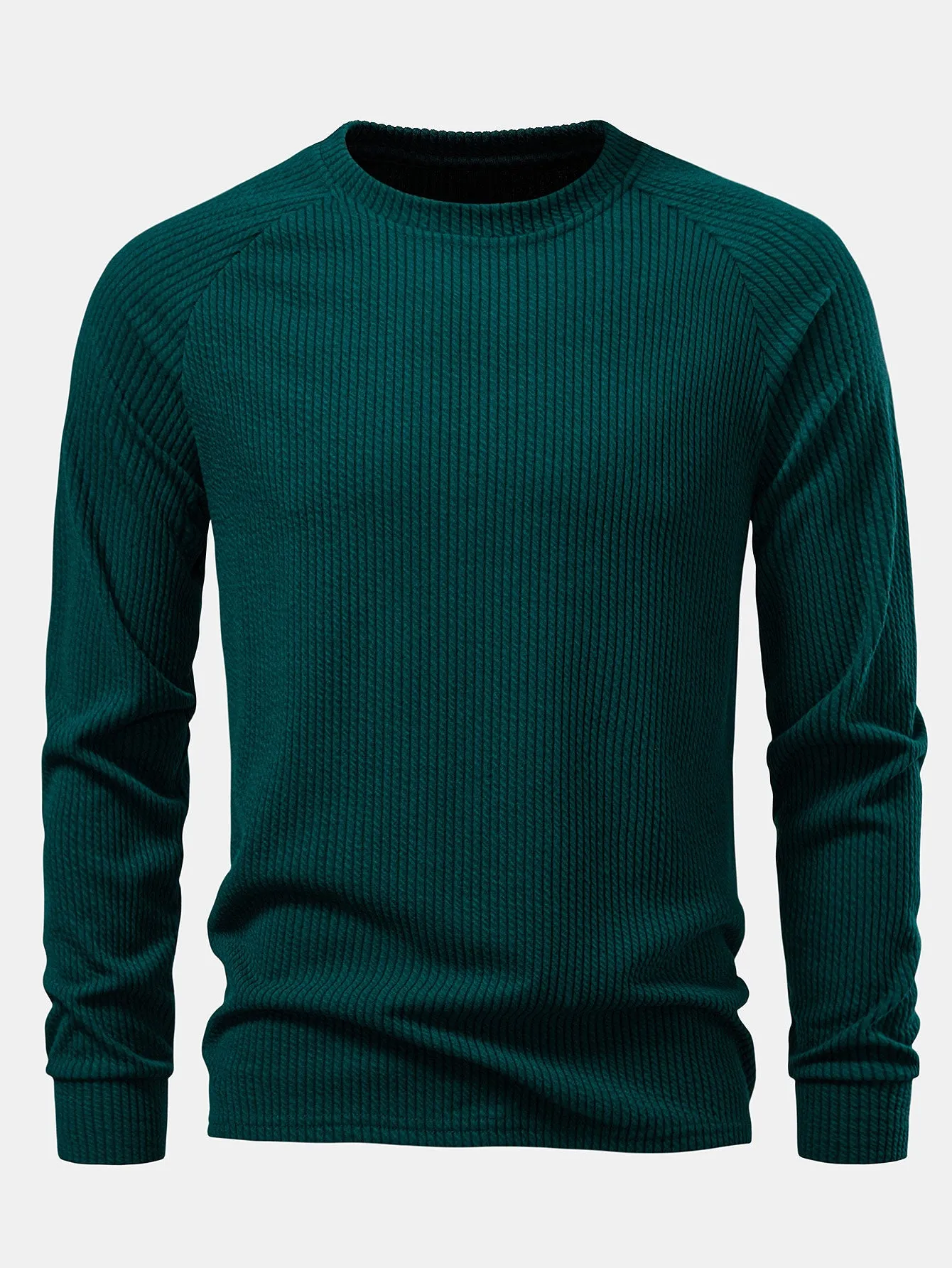 Long Sleeve Ribbed T-Shirt sold by Hoooyi
