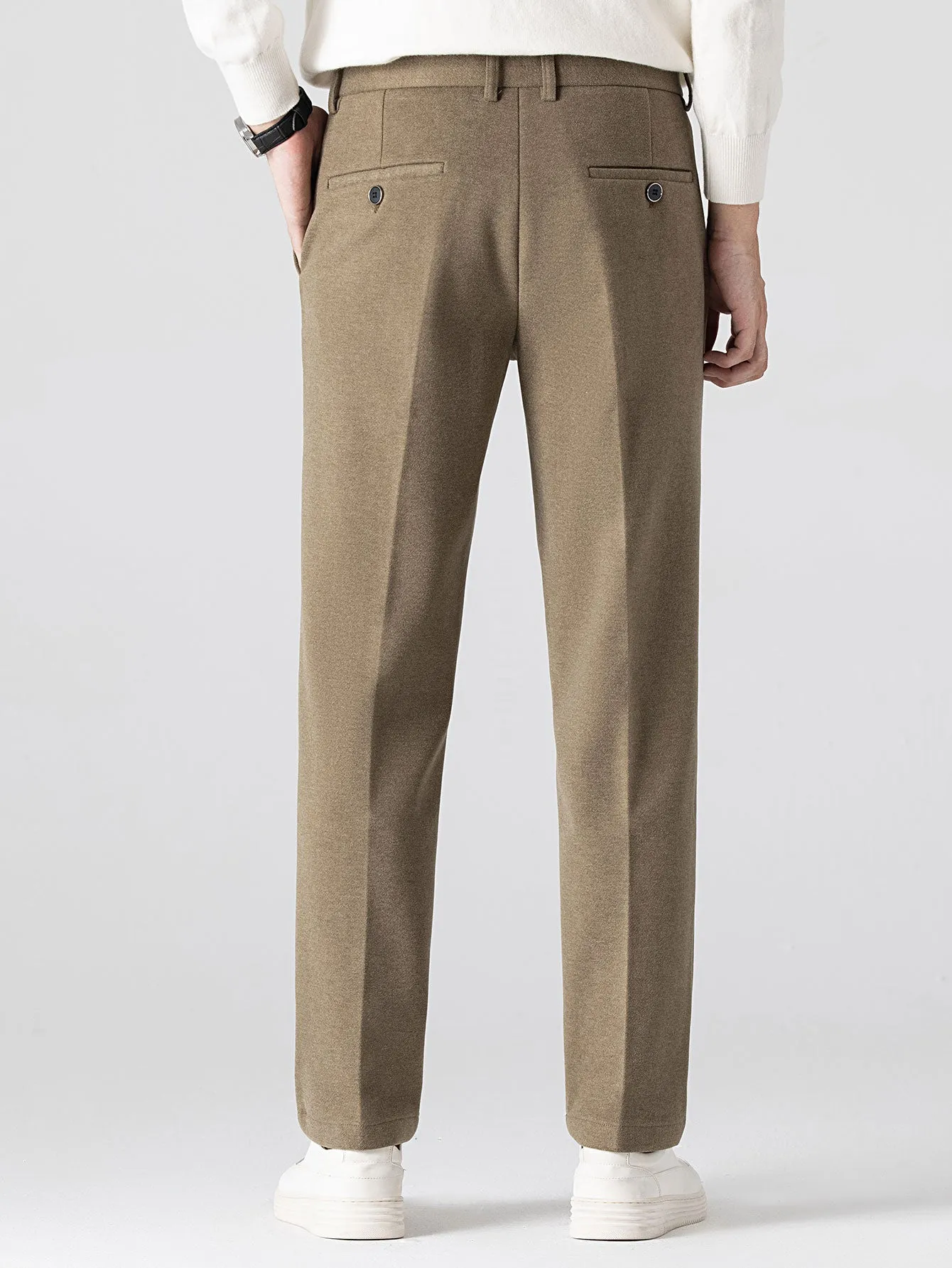Woolen Straight Leg Trousers sold by Hoooyi product image thumbnail 4