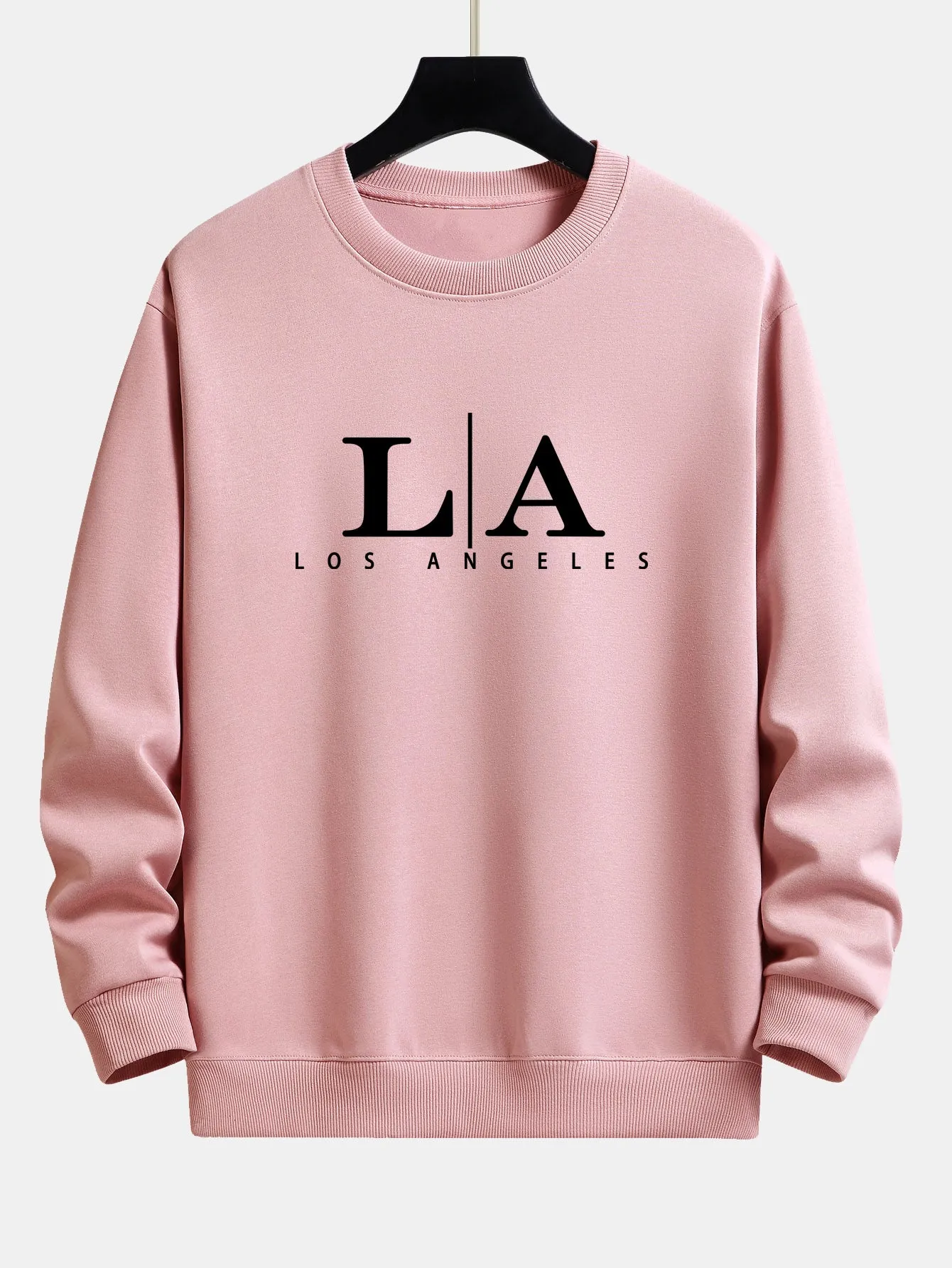 Los Angeles Print Relax Fit Sweatshirt sold by Hoooyi product image thumbnail 4