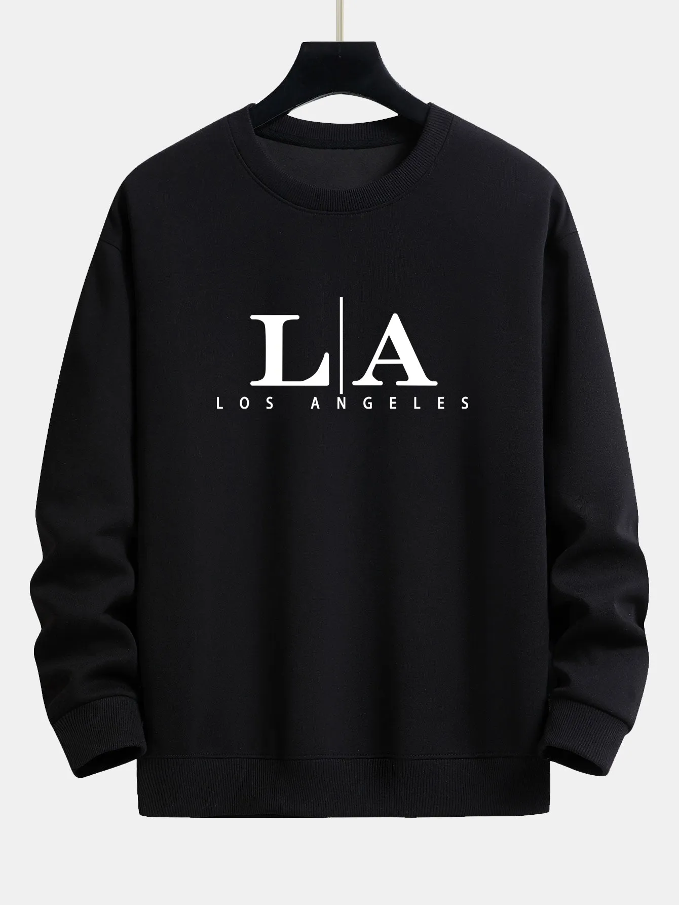 Los Angeles Print Relax Fit Sweatshirt sold by Hoooyi