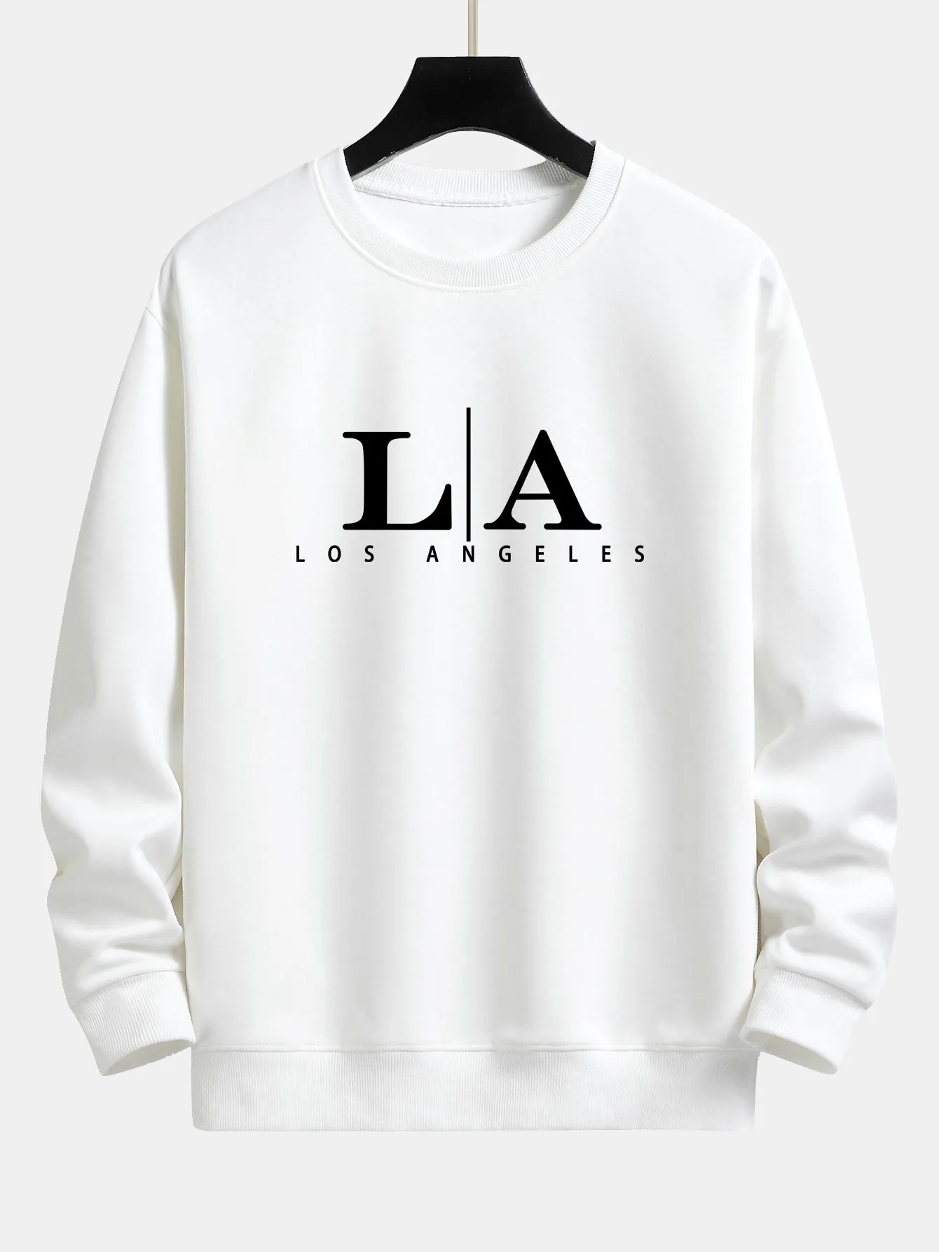 Los Angeles Print Relax Fit Sweatshirt sold by Hoooyi product image thumbnail 2