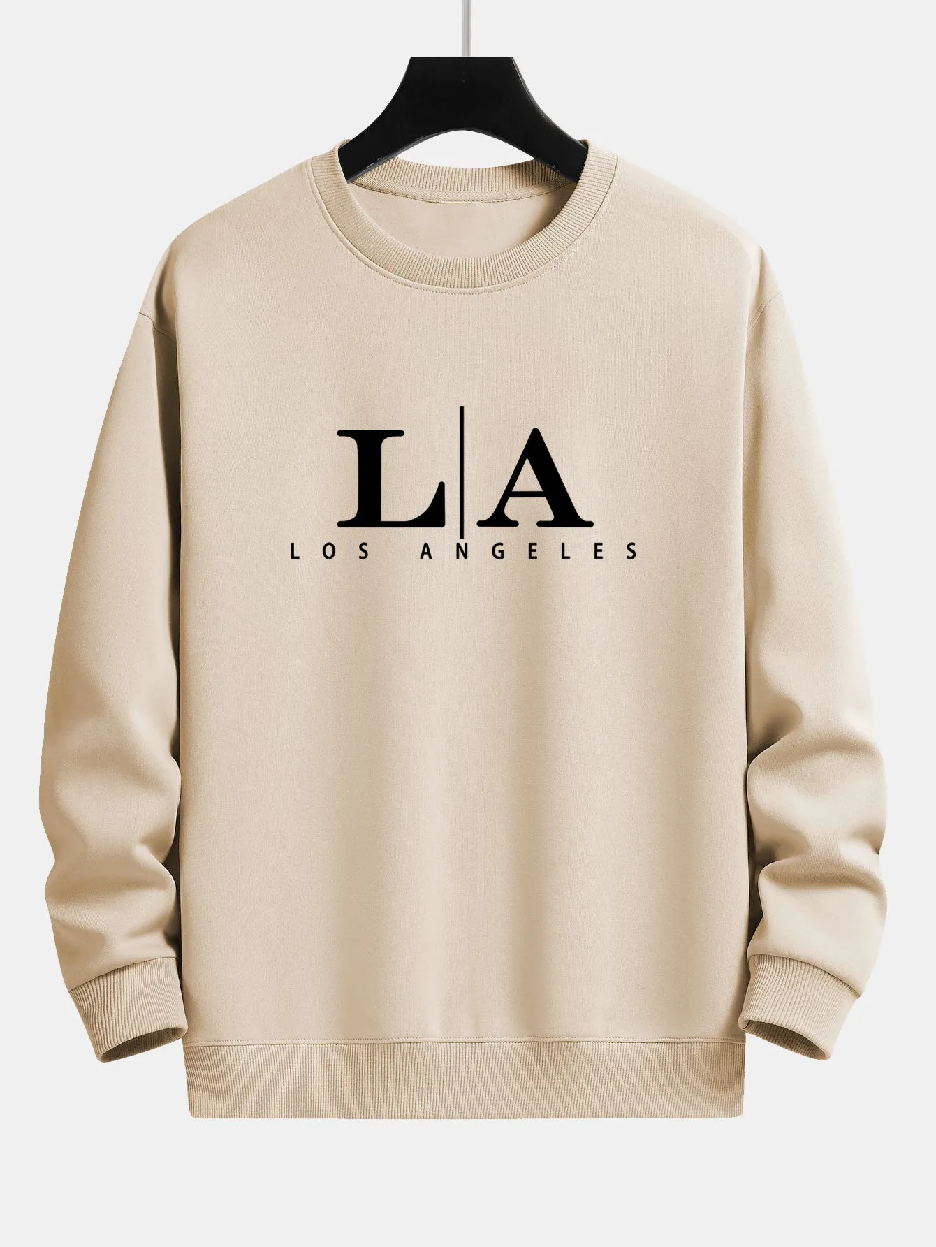 Los Angeles Print Relax Fit Sweatshirt sold by Hoooyi product image thumbnail 3