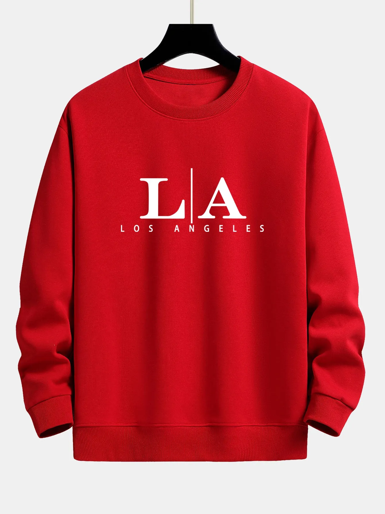Los Angeles Print Relax Fit Sweatshirt sold by Hoooyi product image thumbnail 5