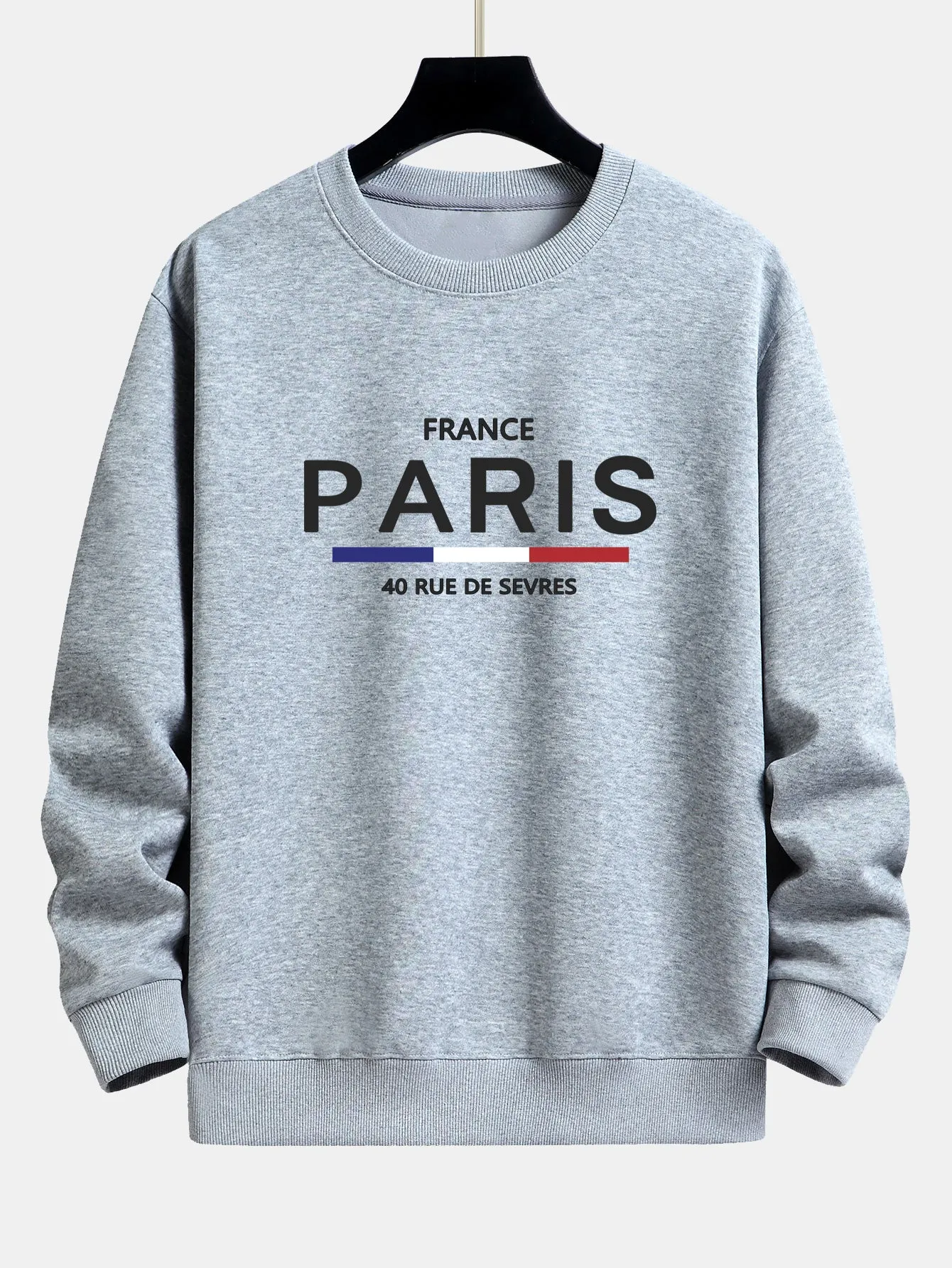 Paris Print Relax Fit Sweatshirt sold by Hoooyi product image thumbnail 4