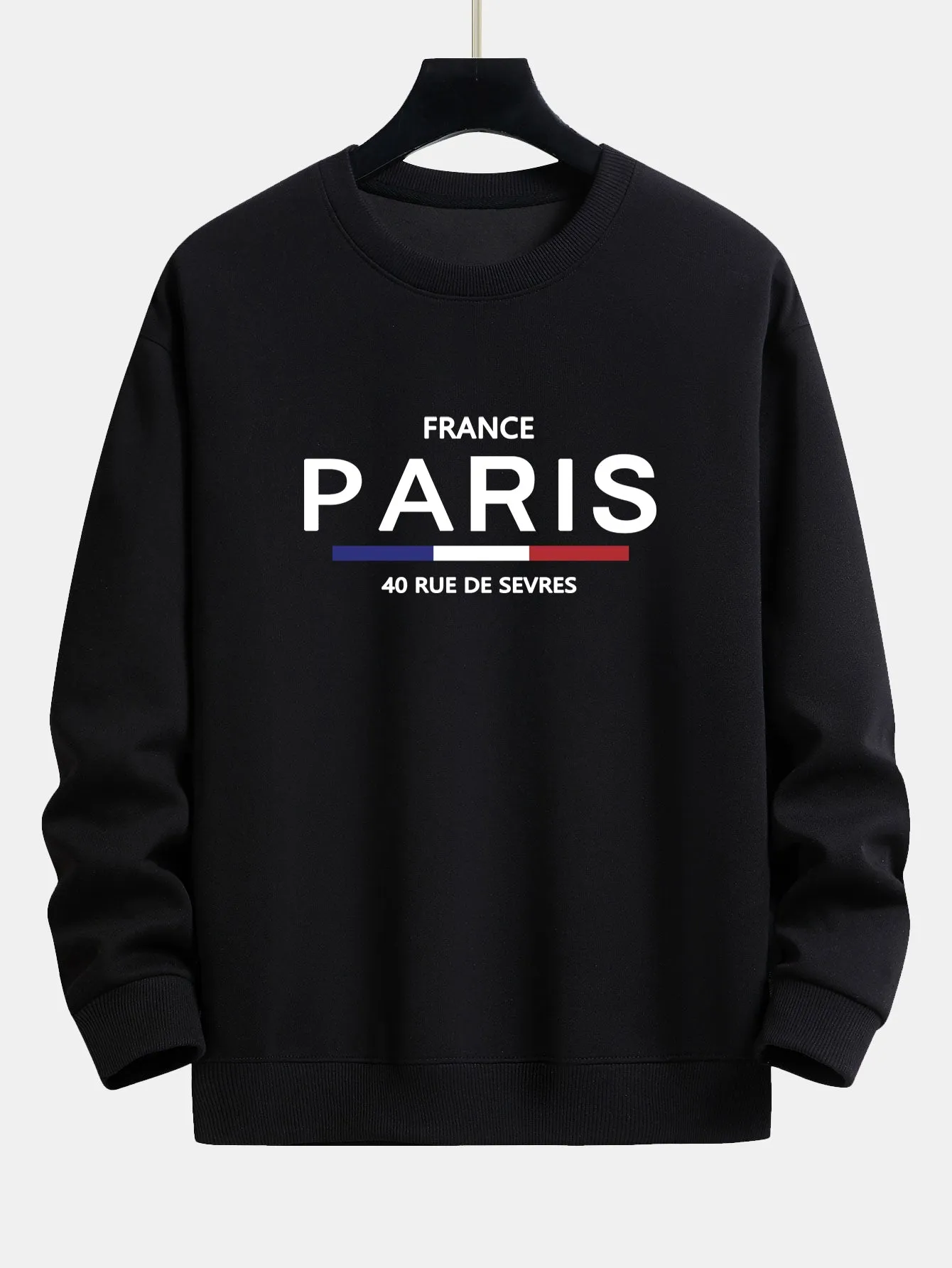 Paris Print Relax Fit Sweatshirt sold by Hoooyi product image thumbnail 5