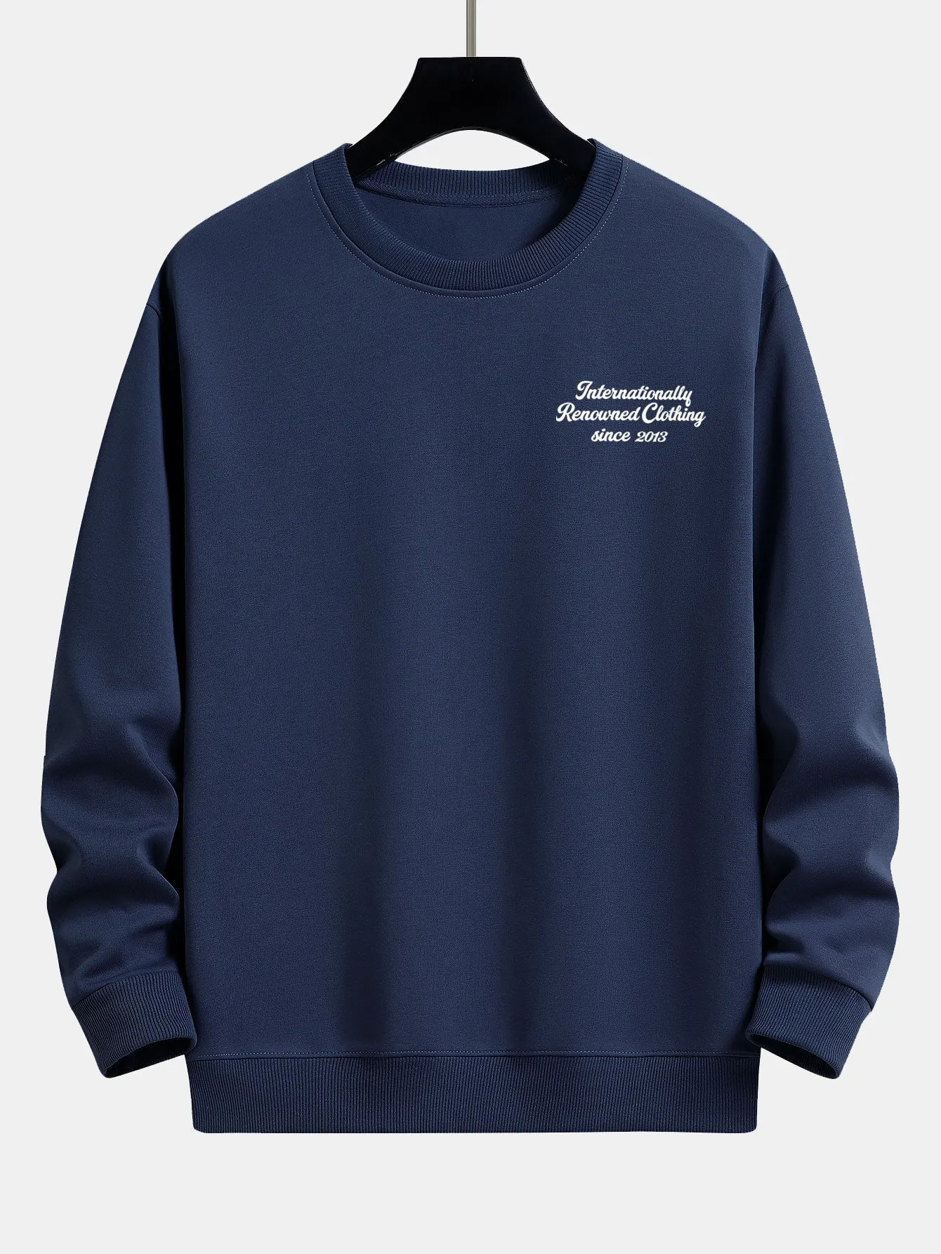 Slogan Print Relax Fit Sweatshirt sold by Hoooyi