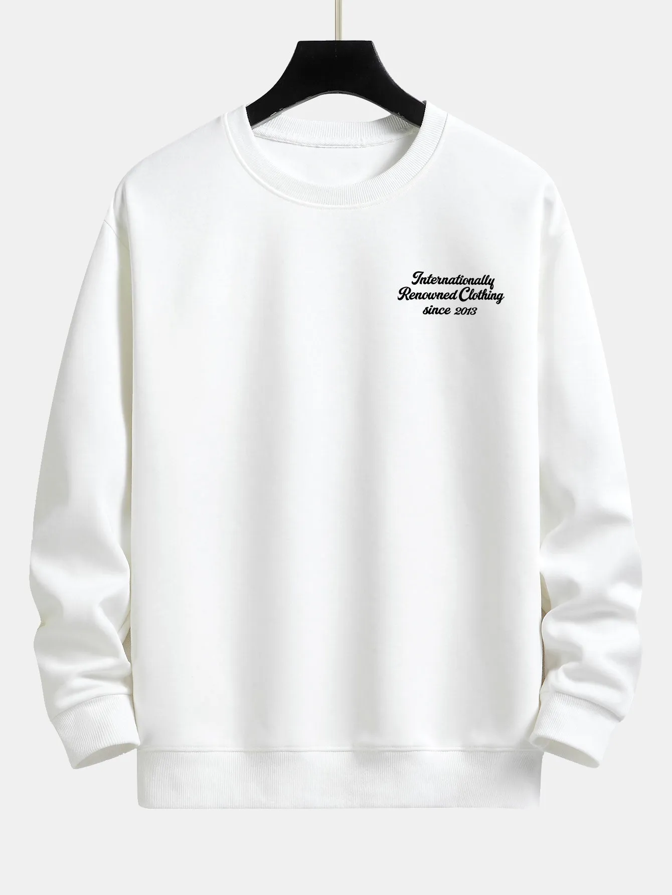 Slogan Print Relax Fit Sweatshirt sold by Hoooyi product image thumbnail 3