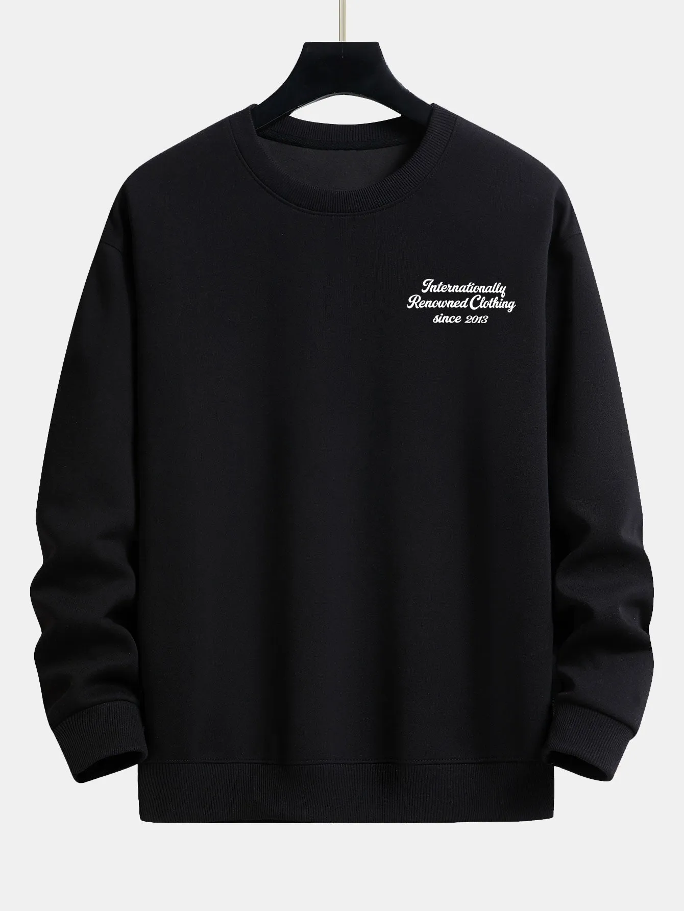 Slogan Print Relax Fit Sweatshirt sold by Hoooyi product image thumbnail 2