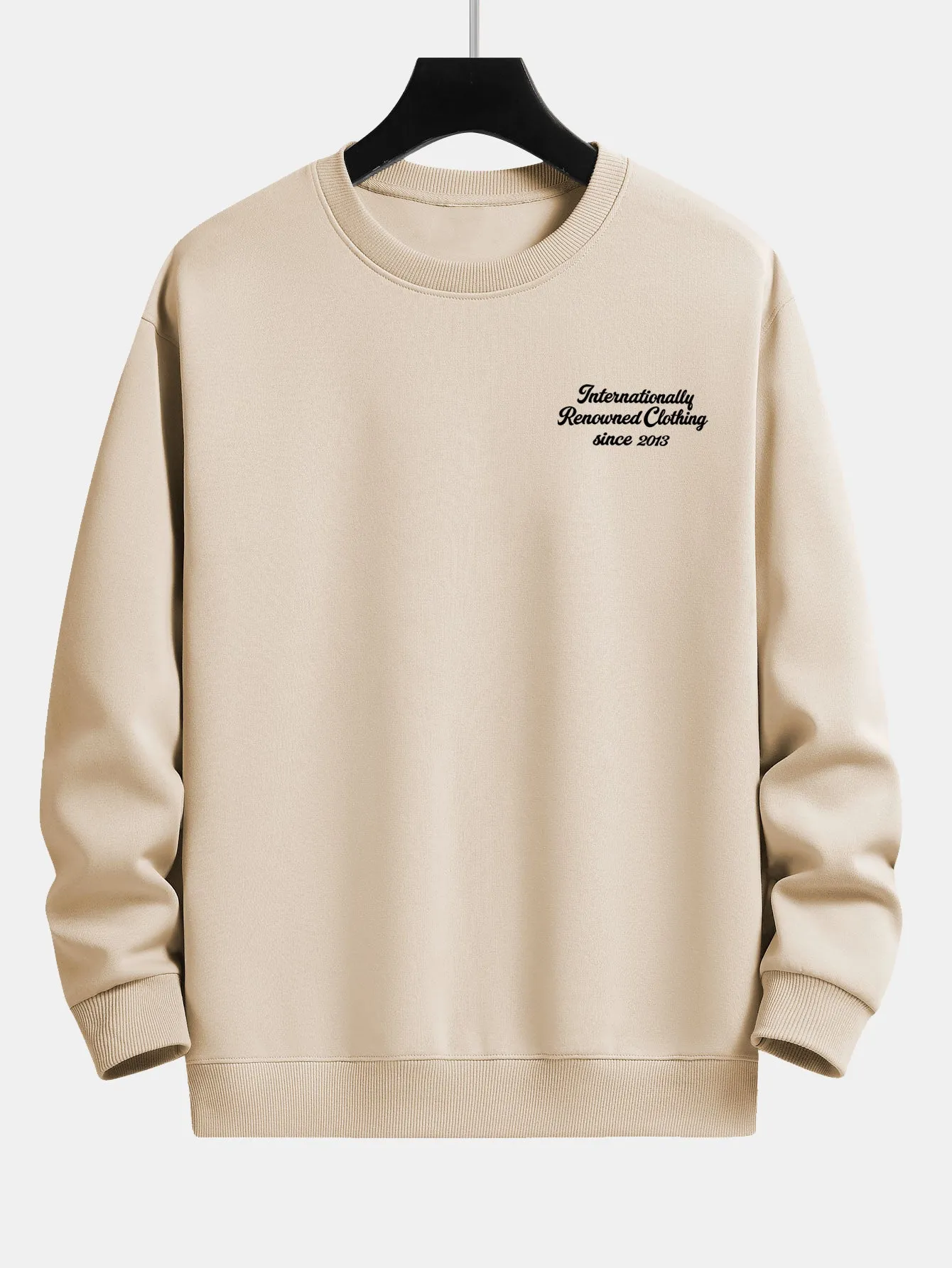 Slogan Print Relax Fit Sweatshirt sold by Hoooyi product image thumbnail 5