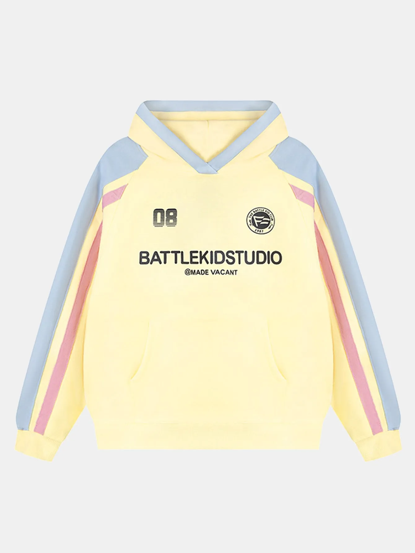 Contrast Slogan Print Hoodie sold by Hoooyi product image thumbnail 3