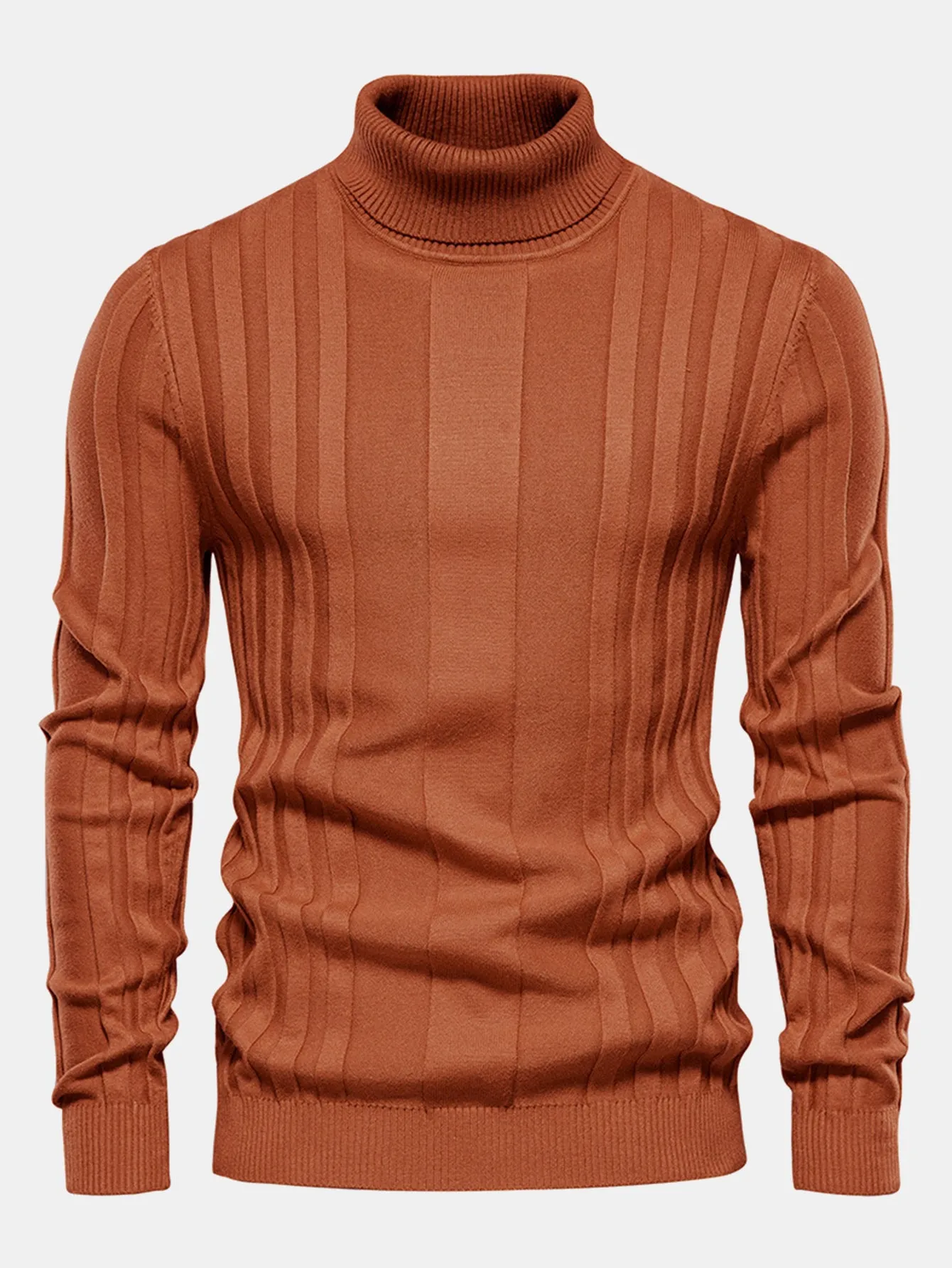 Ribbed Turtle Neck Sweater sold by Hoooyi product image thumbnail 4