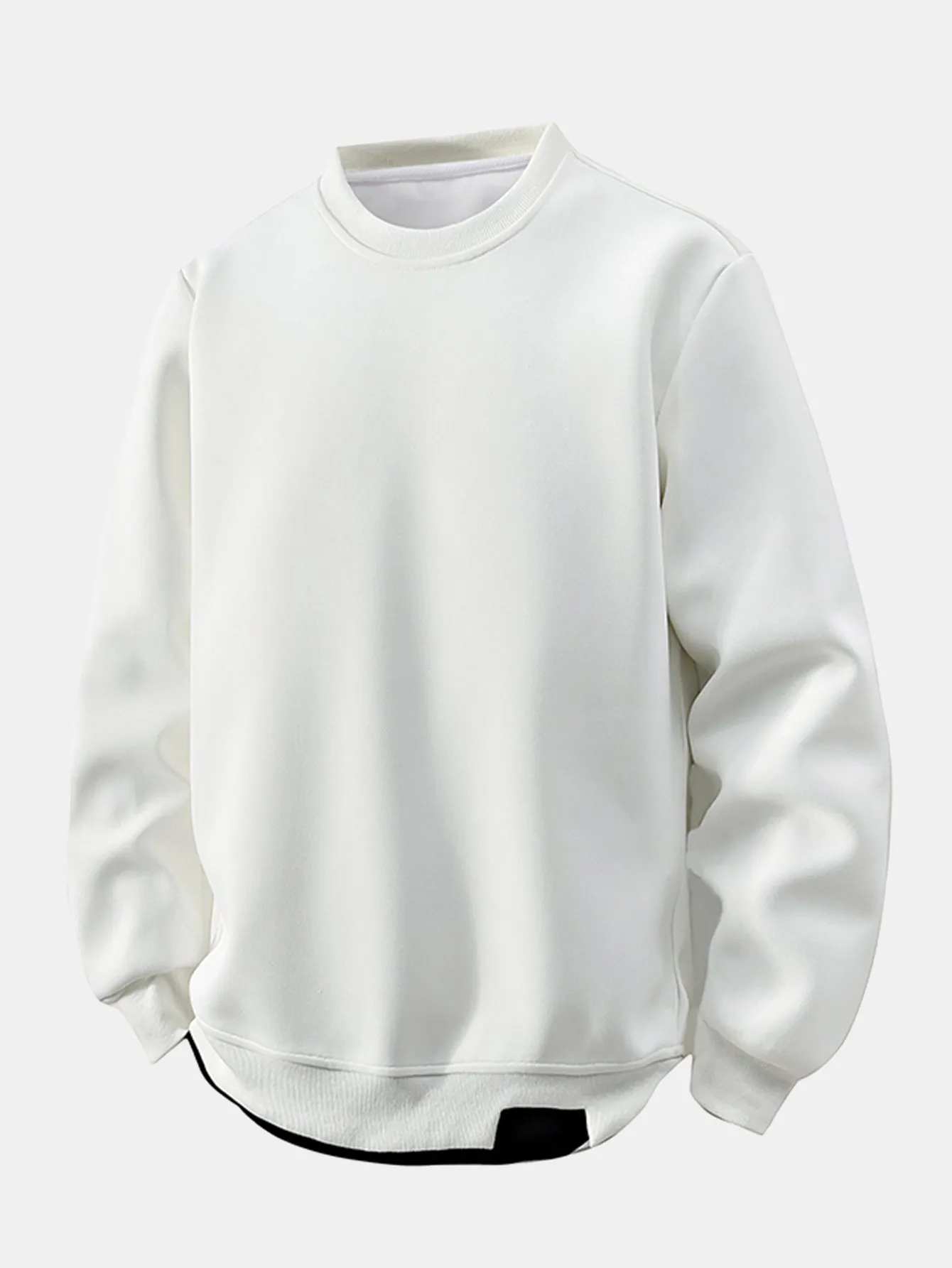 Relax Fit 2 In 1 Crew Neck Sweatshirt sold by Hoooyi product image thumbnail 3