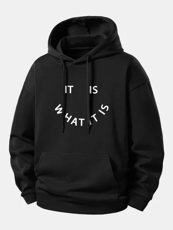 It Is What It Is  Print Relax Fit Hoodie sold by Hoooyi