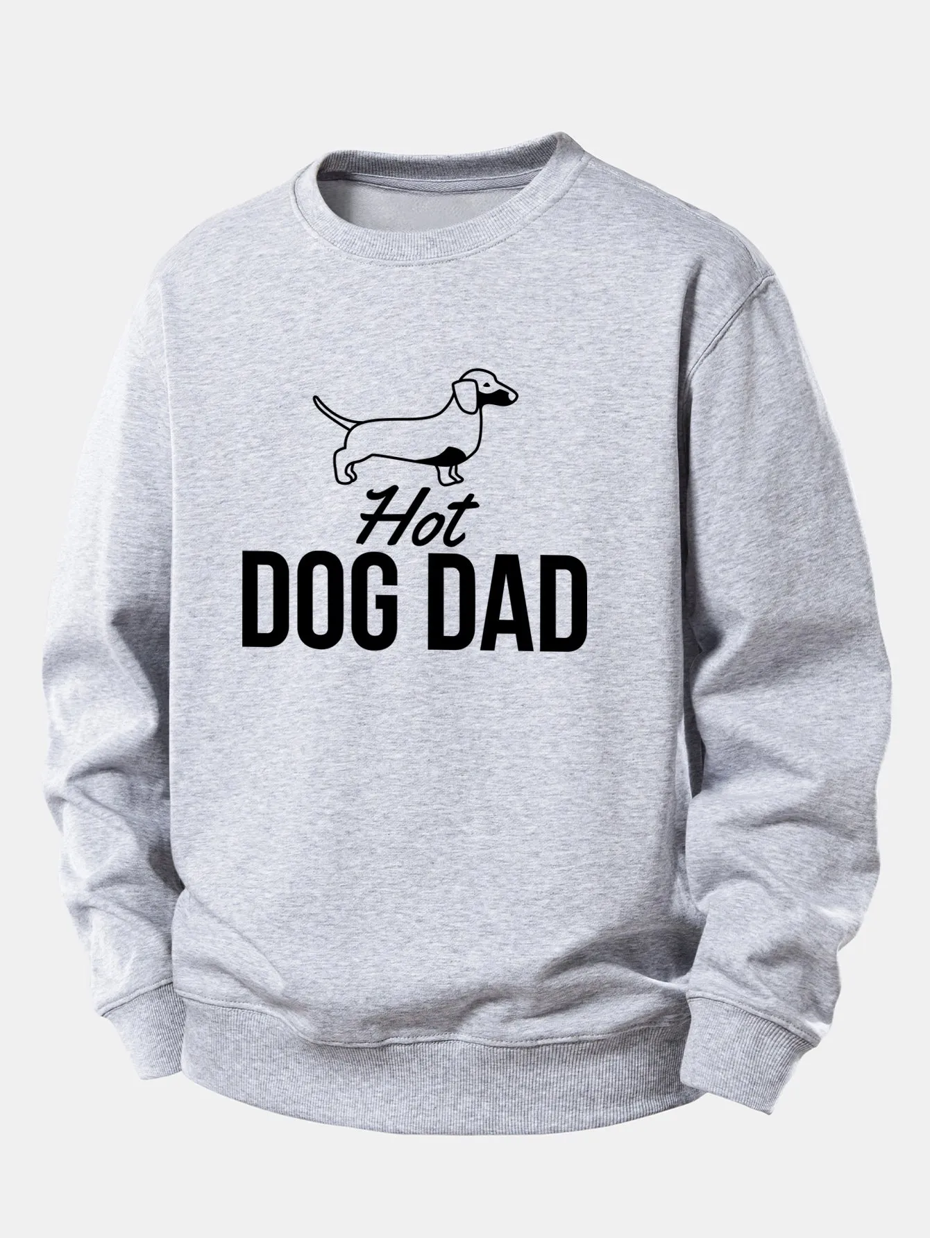 Hot Dog Dad Print Relax Fit Sweatshirt sold by Hoooyi product image thumbnail 5