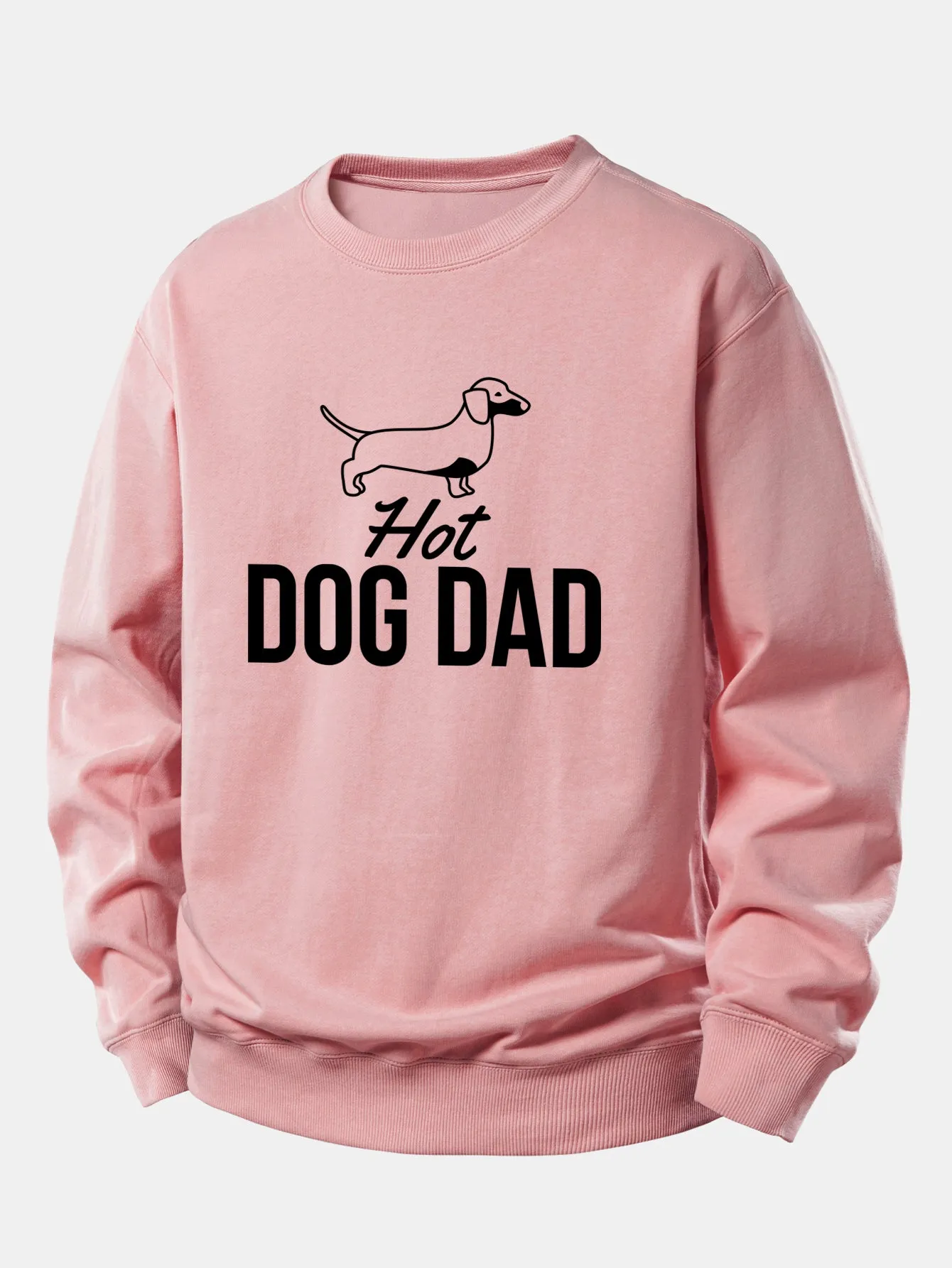 Hot Dog Dad Print Relax Fit Sweatshirt sold by Hoooyi product image thumbnail 3