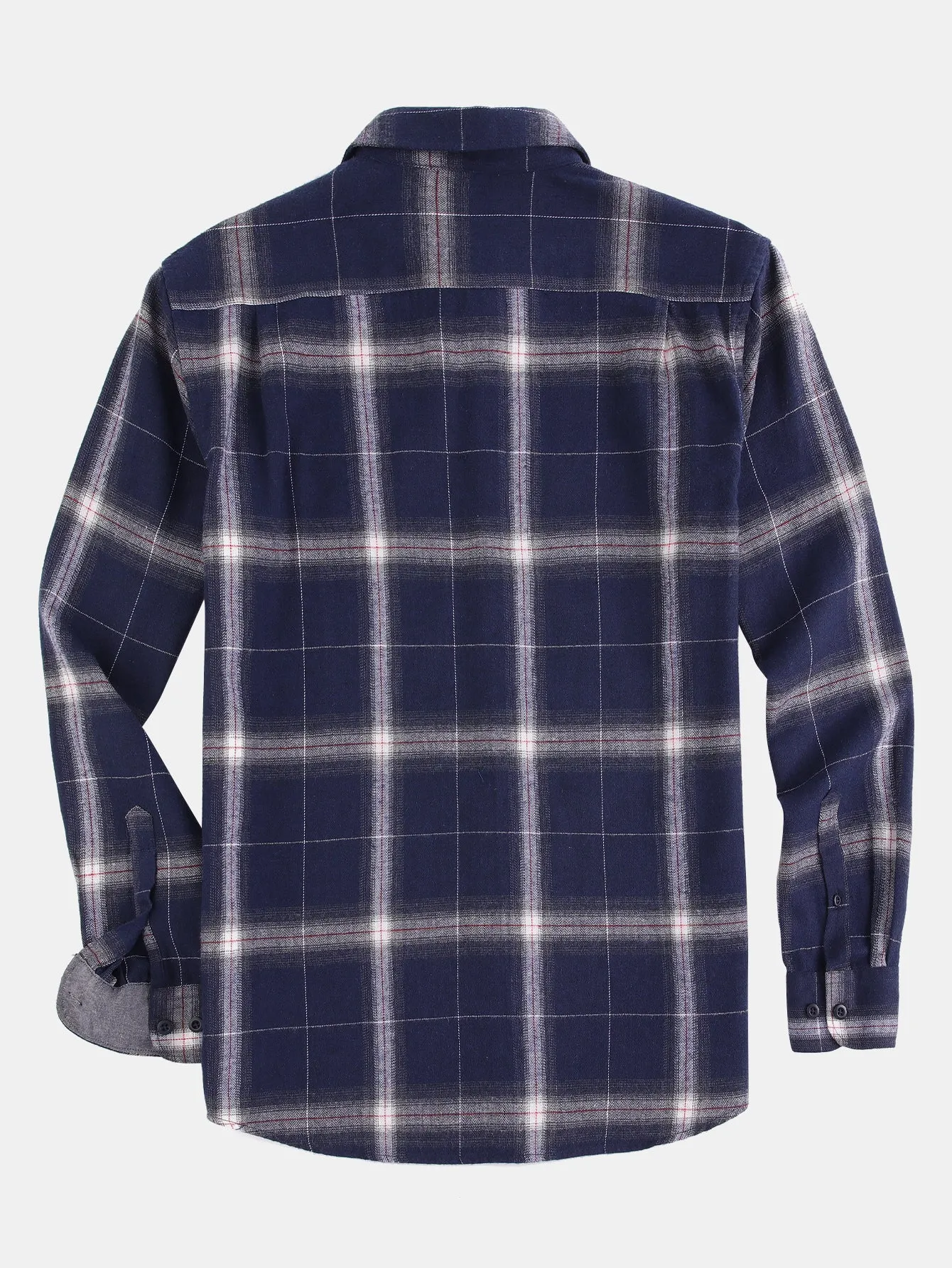 Flannel Plaid Button Up Shirt sold by Hoooyi product image thumbnail 2