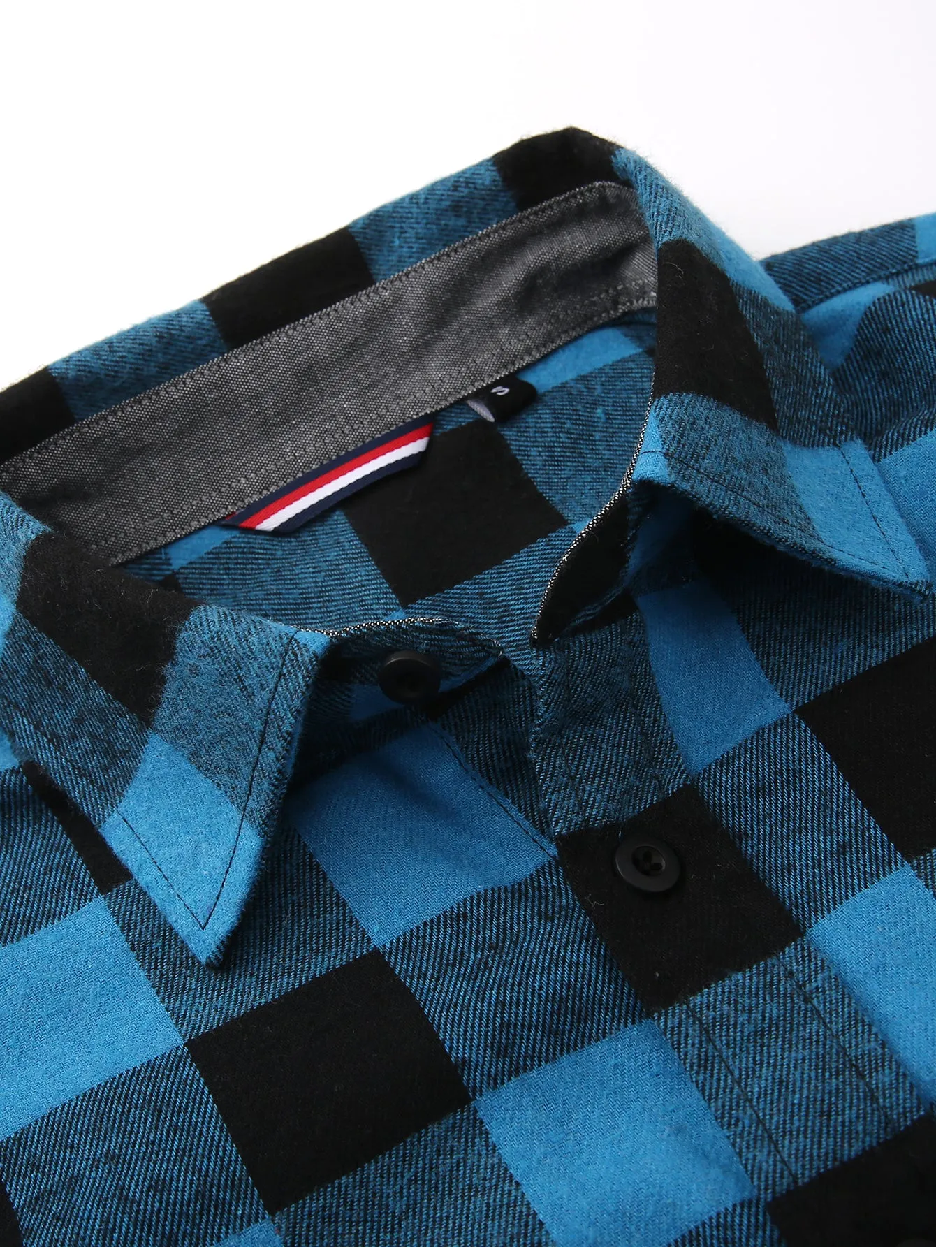 Flannel Plaid Button Up Shirt sold by Hoooyi product image thumbnail 3