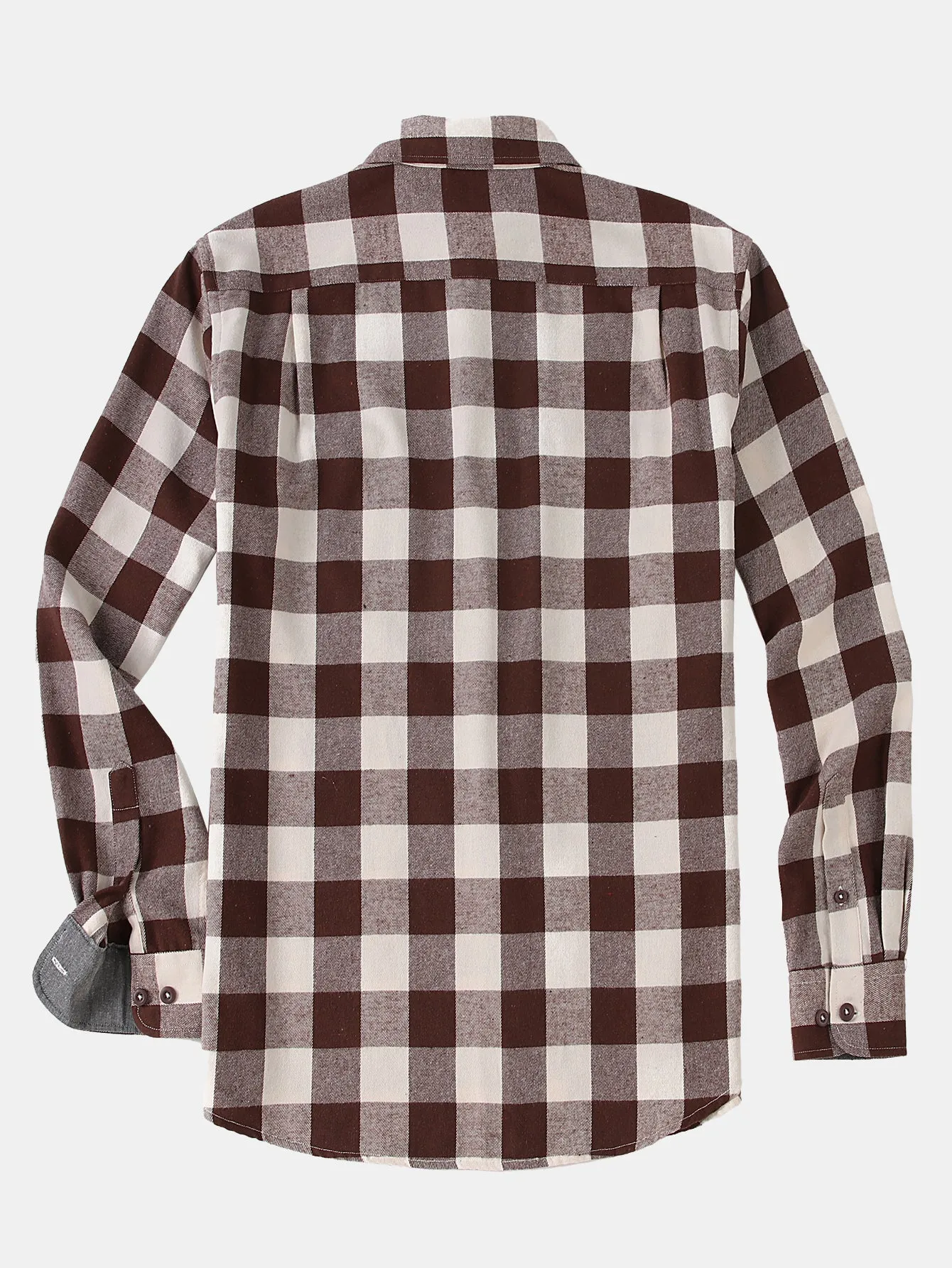 Flannel Plaid Button Up Shirt sold by Hoooyi product image thumbnail 3