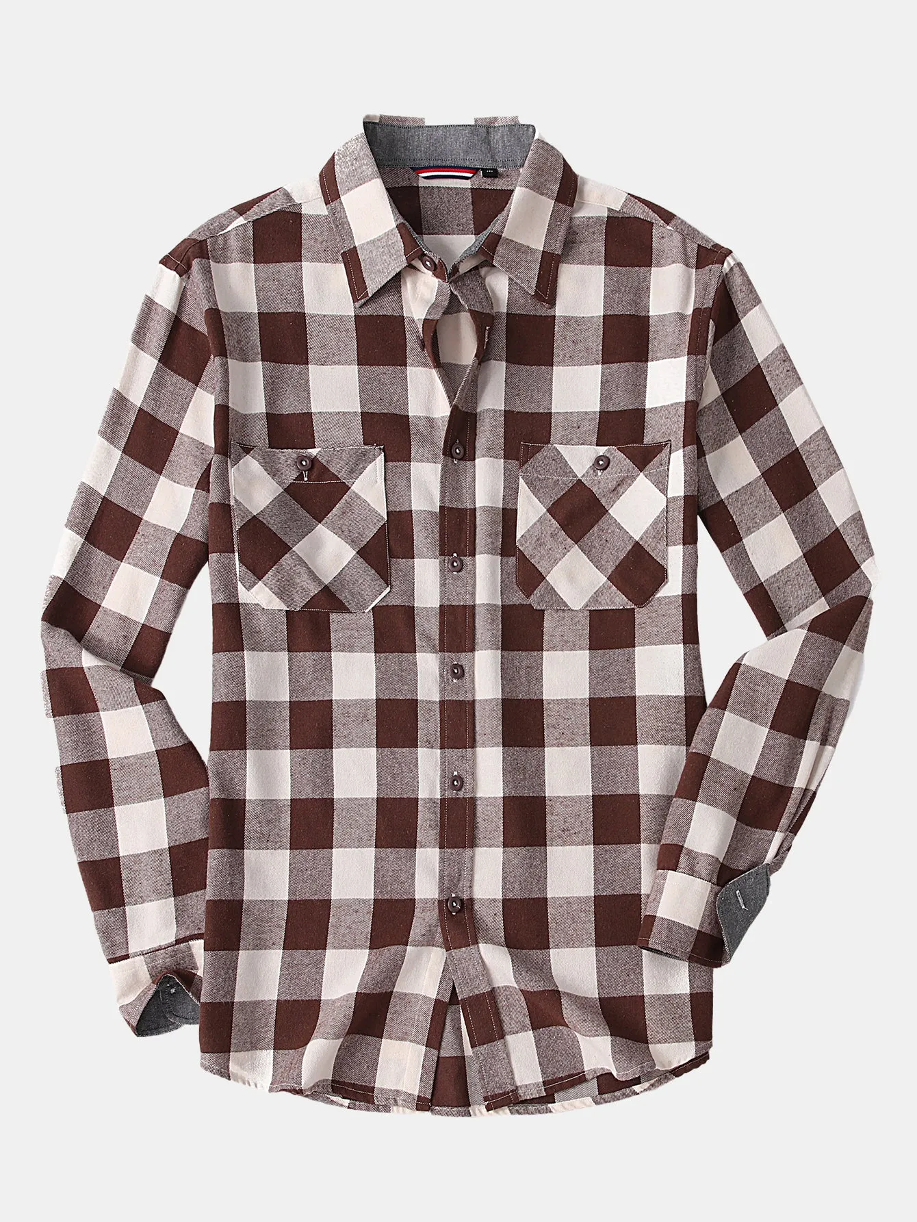 Flannel Plaid Button Up Shirt sold by Hoooyi product image thumbnail 2