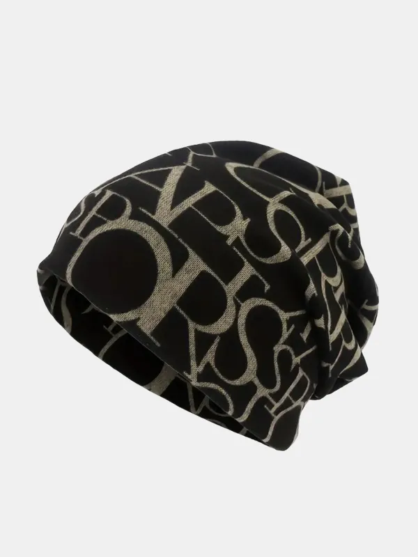 Letter Print Urban Ethnic Turban Hat sold by Hoooyi