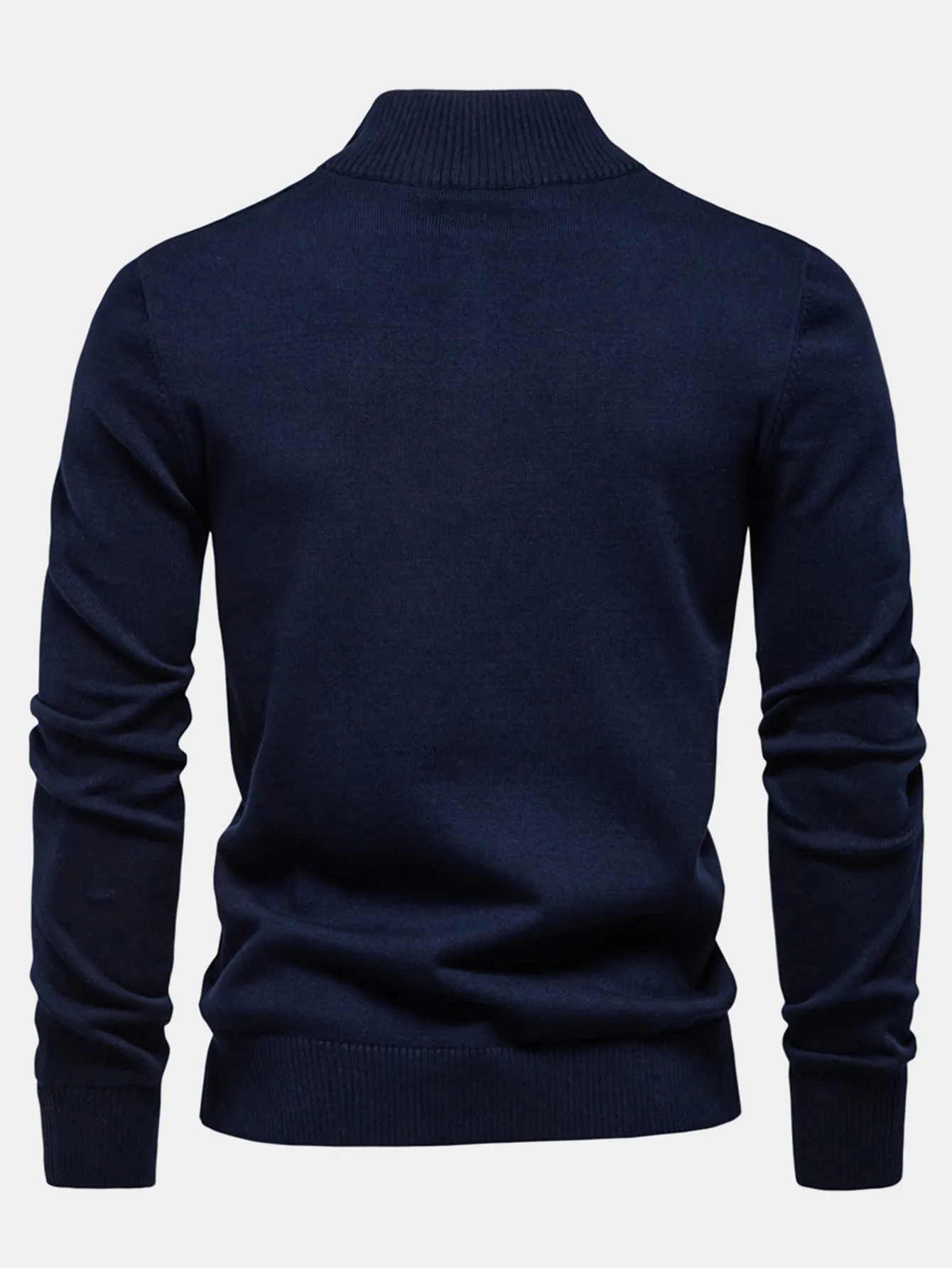 Stripe Quarter-Zip Sweater sold by Hoooyi product image thumbnail 4