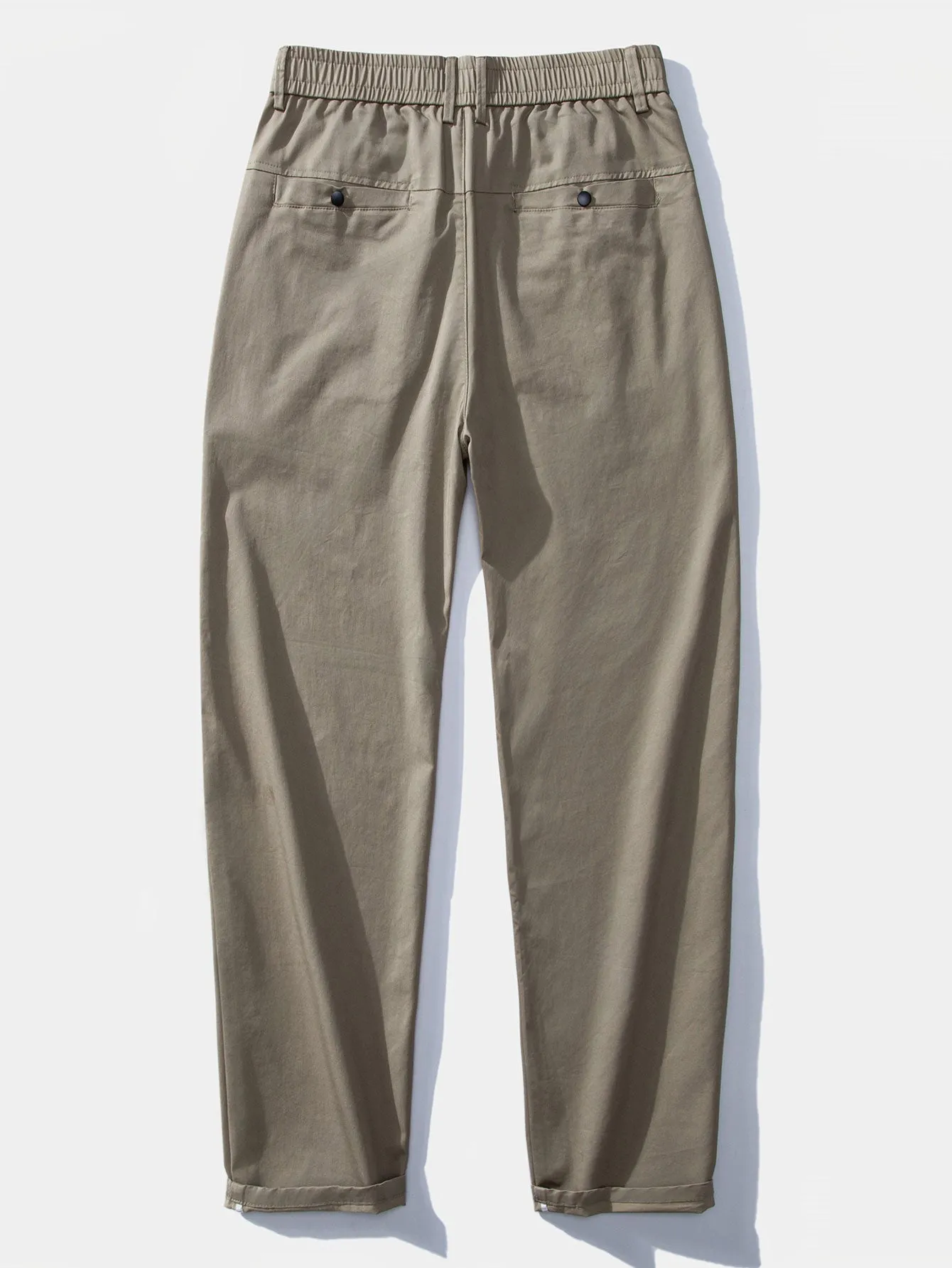 Elastic Waist Straight Leg Trousers sold by Hoooyi product image thumbnail 4