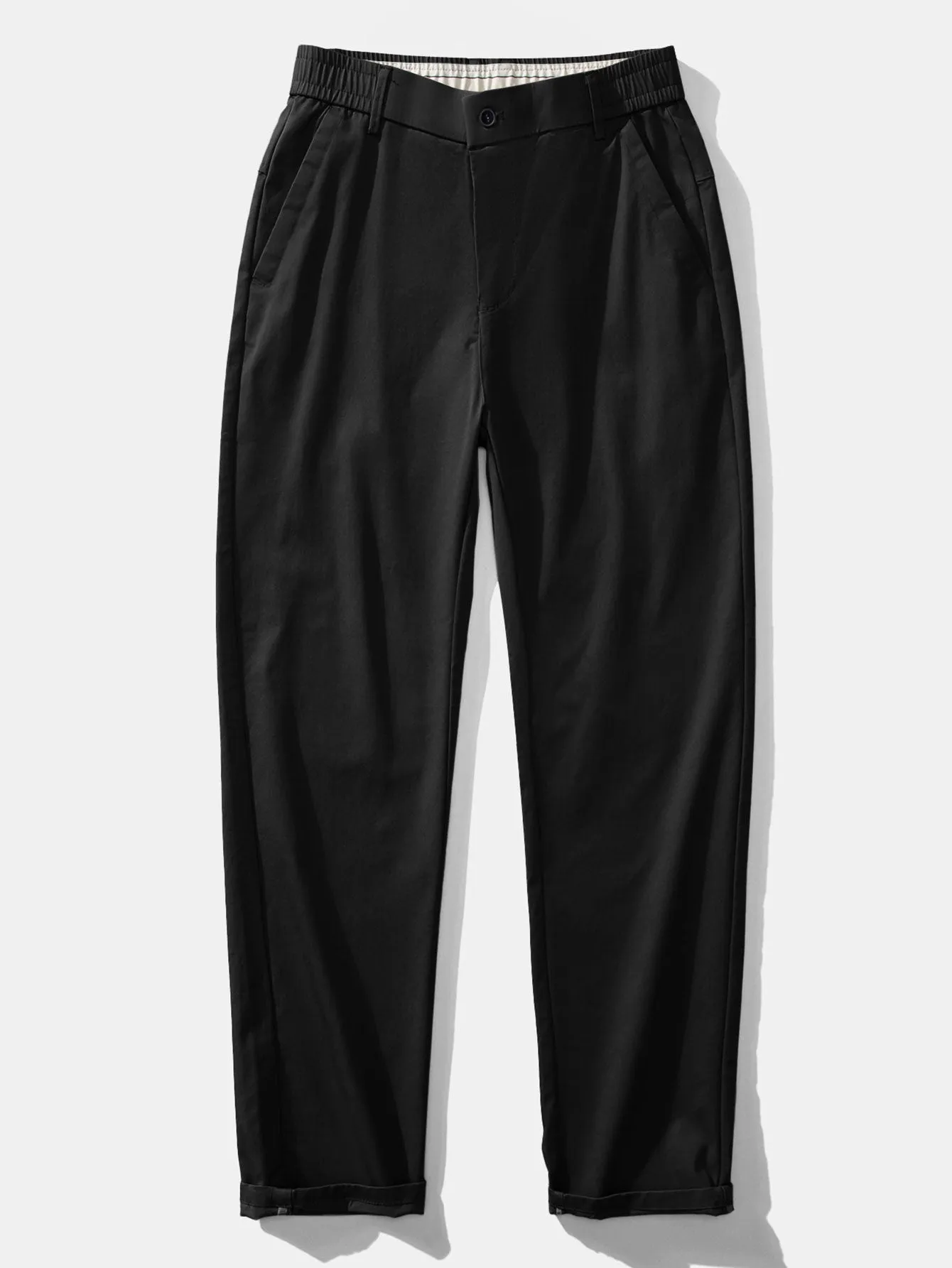 Elastic Waist Straight Leg Trousers sold by Hoooyi product image thumbnail 5