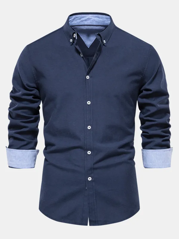 Long Sleeve Button Up Oxford Shirt made by Armani Exchange