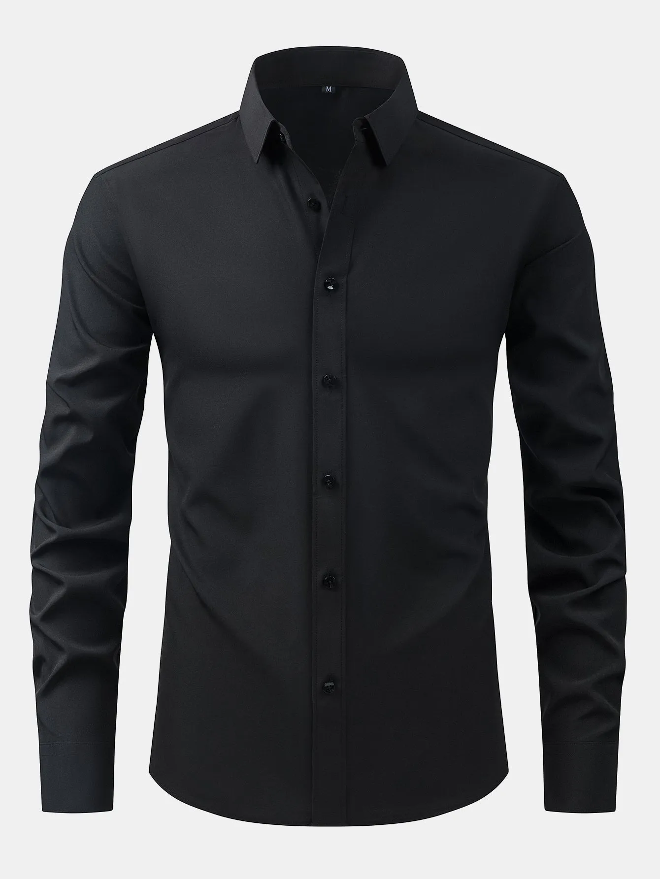 Long Sleeve Button Up Dress Shirt sold by Hoooyi product image thumbnail 3