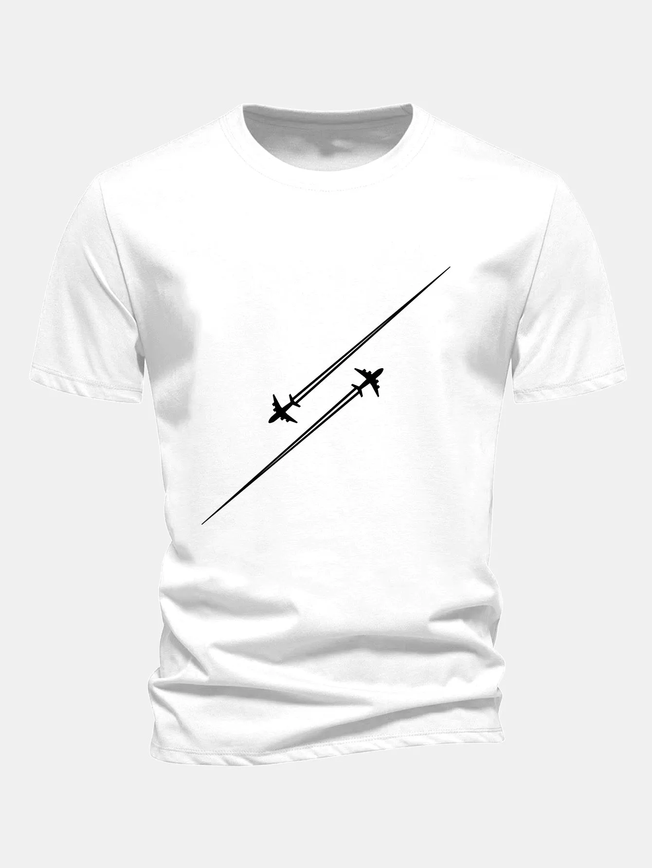 Regular Fit Fighter Jets Print Cotton T-Shirt sold by Hoooyi product image thumbnail 2