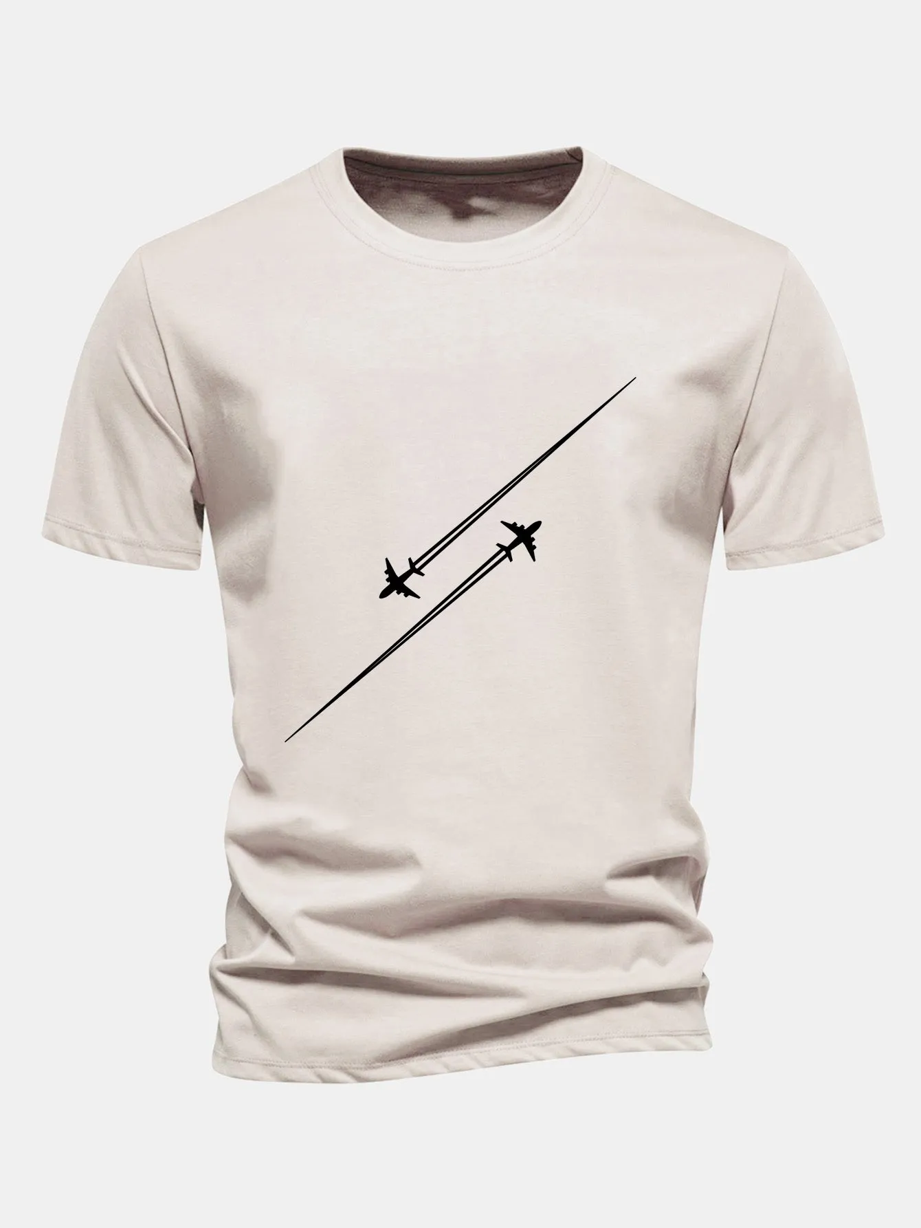 Regular Fit Fighter Jets Print Cotton T-Shirt sold by Hoooyi product image thumbnail 3