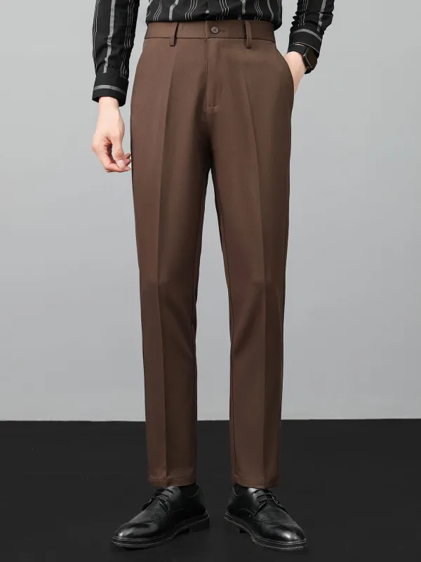 Slim Fit Tapered Trousers sold by Hoooyi