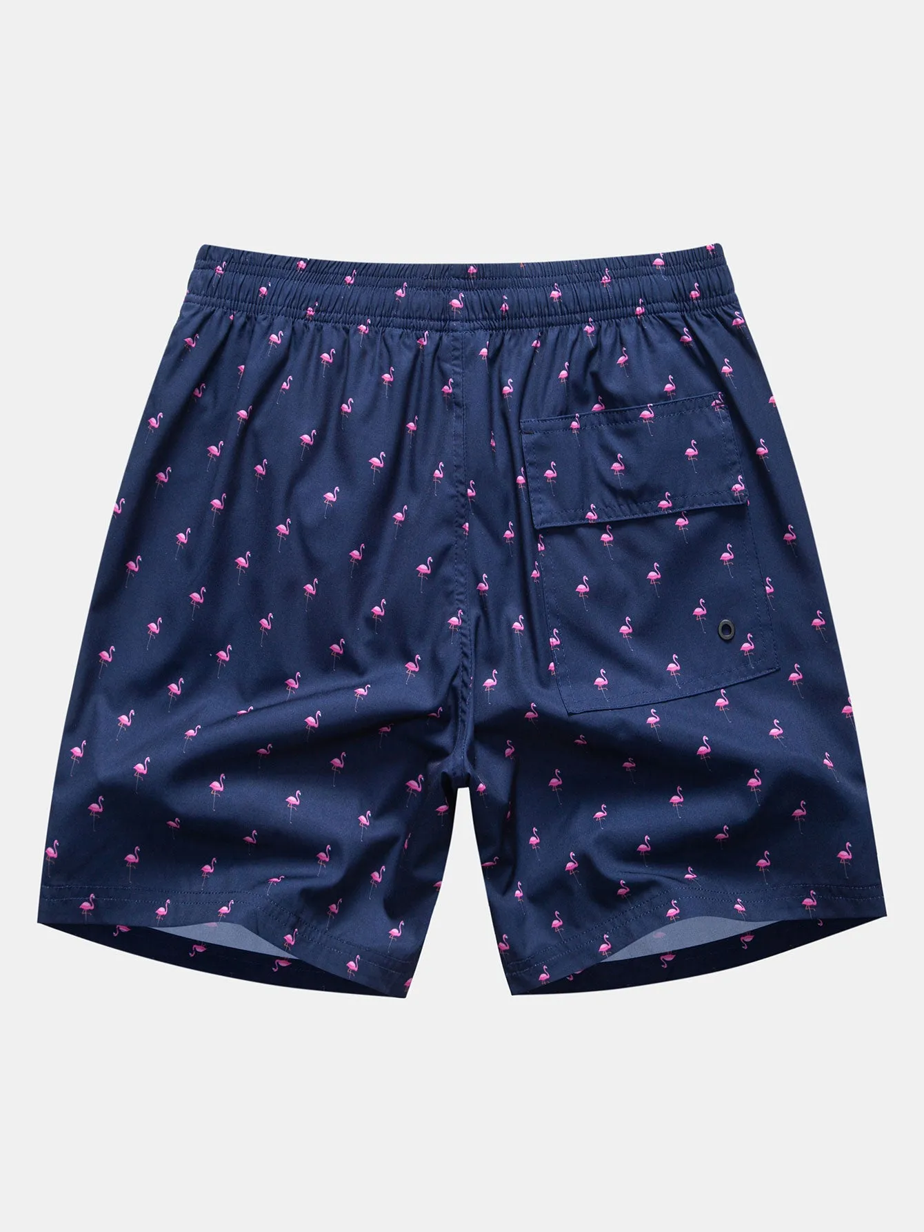 Flamingo Print Drawstring Swim Shorts sold by Hoooyi product image thumbnail 2