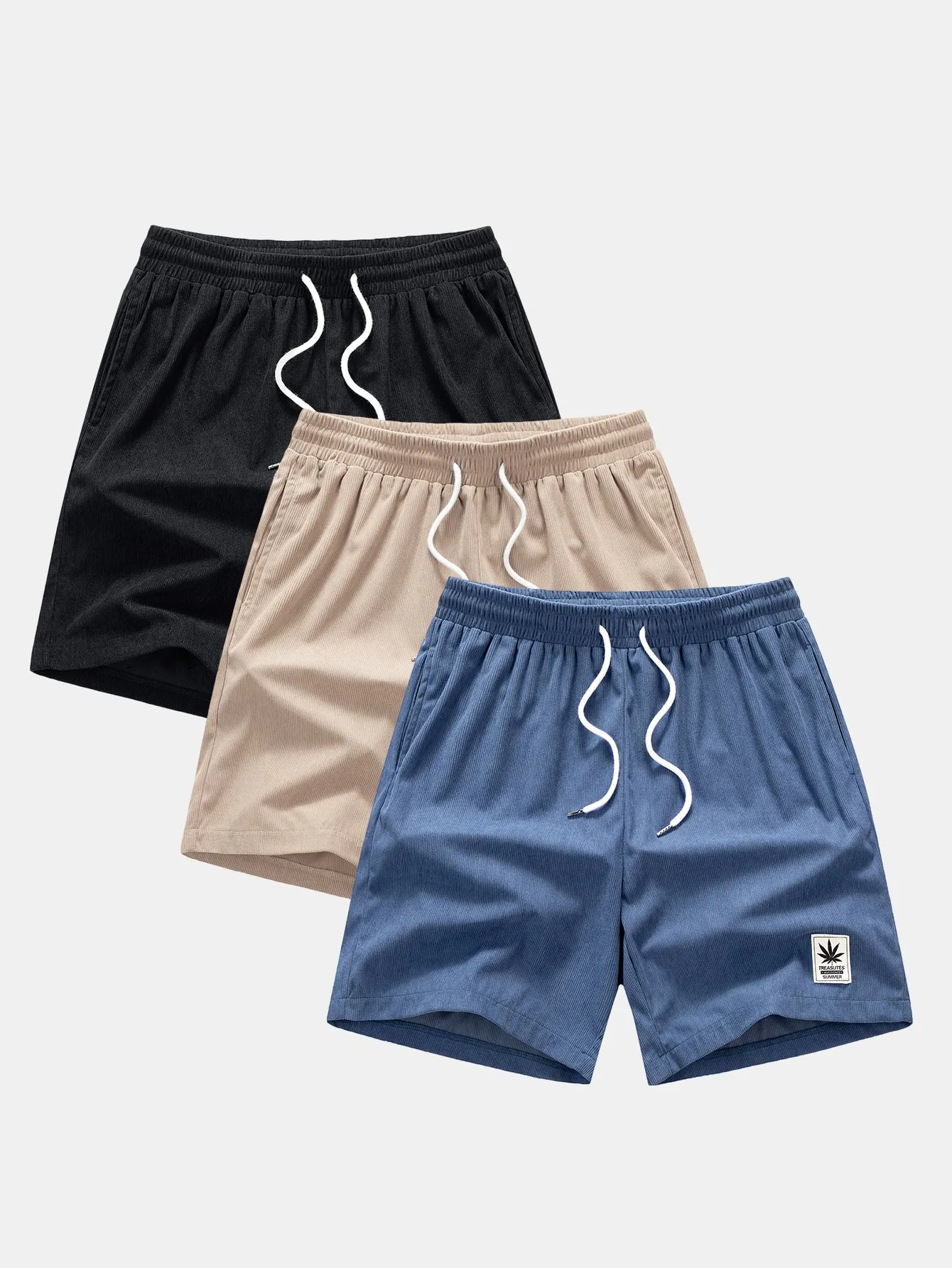 3 Pieces Corduroy Drawstring Shorts sold by Hoooyi product image thumbnail 2