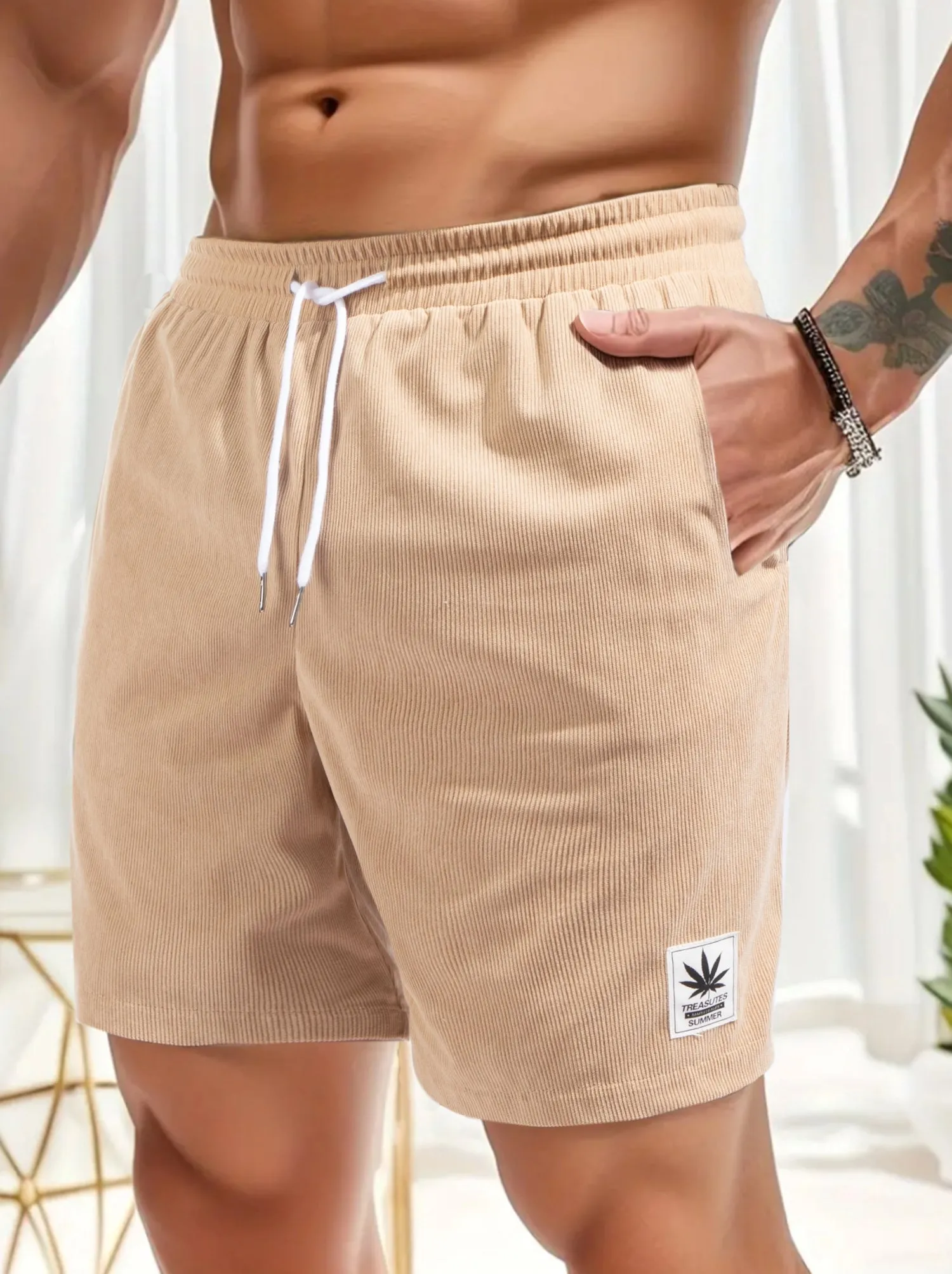 3 Pieces Corduroy Drawstring Shorts sold by Hoooyi product image thumbnail 3