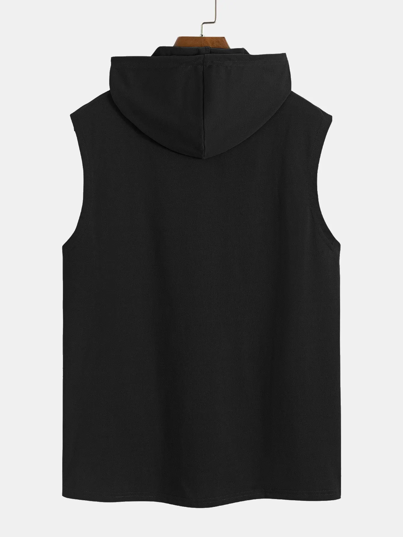 Sleeveless Hooded T-Shirt sold by Hoooyi product image thumbnail 4