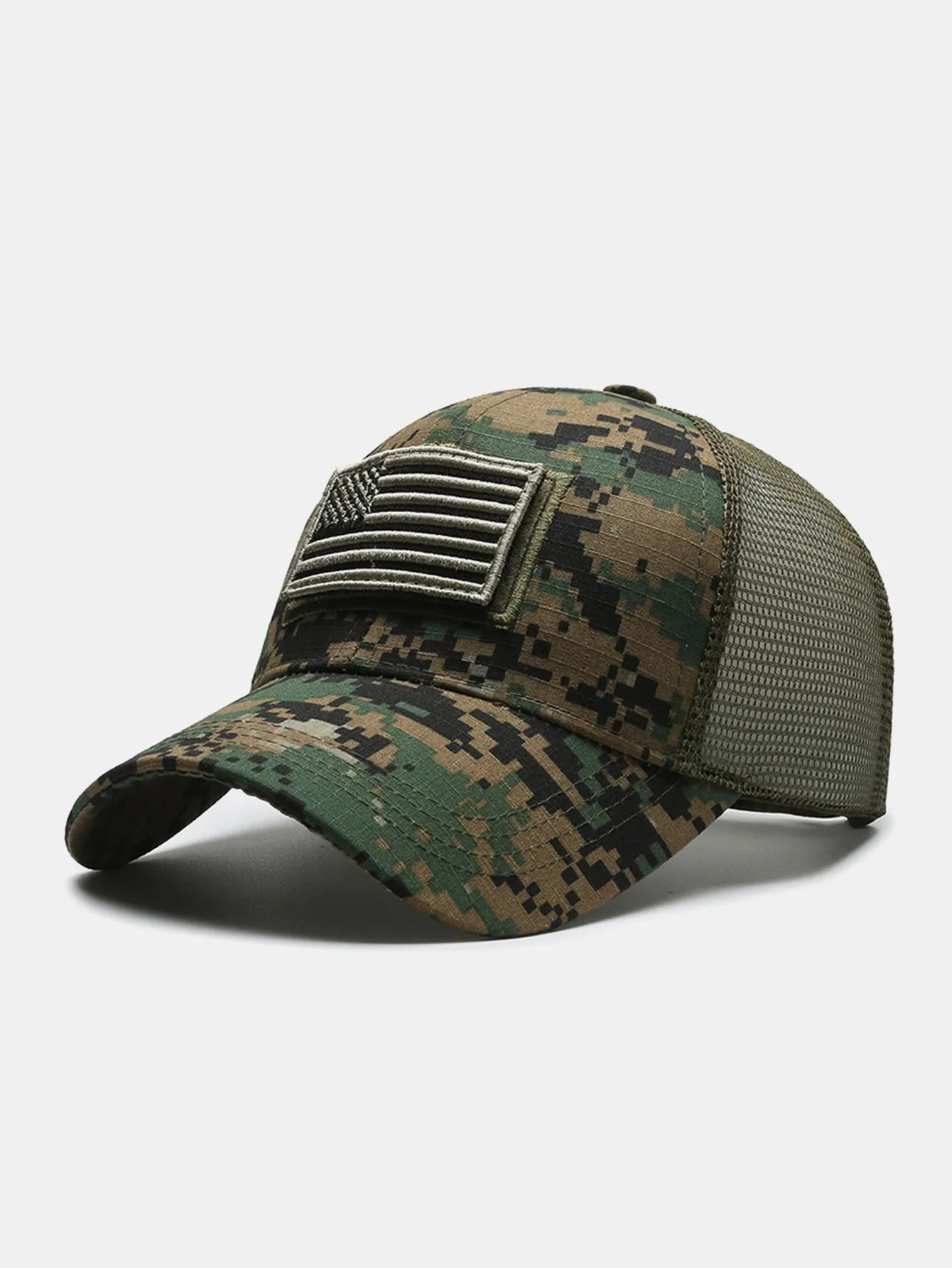 American Flag Patch Embroidered Baseball Cap sold by Hoooyi product image thumbnail 5