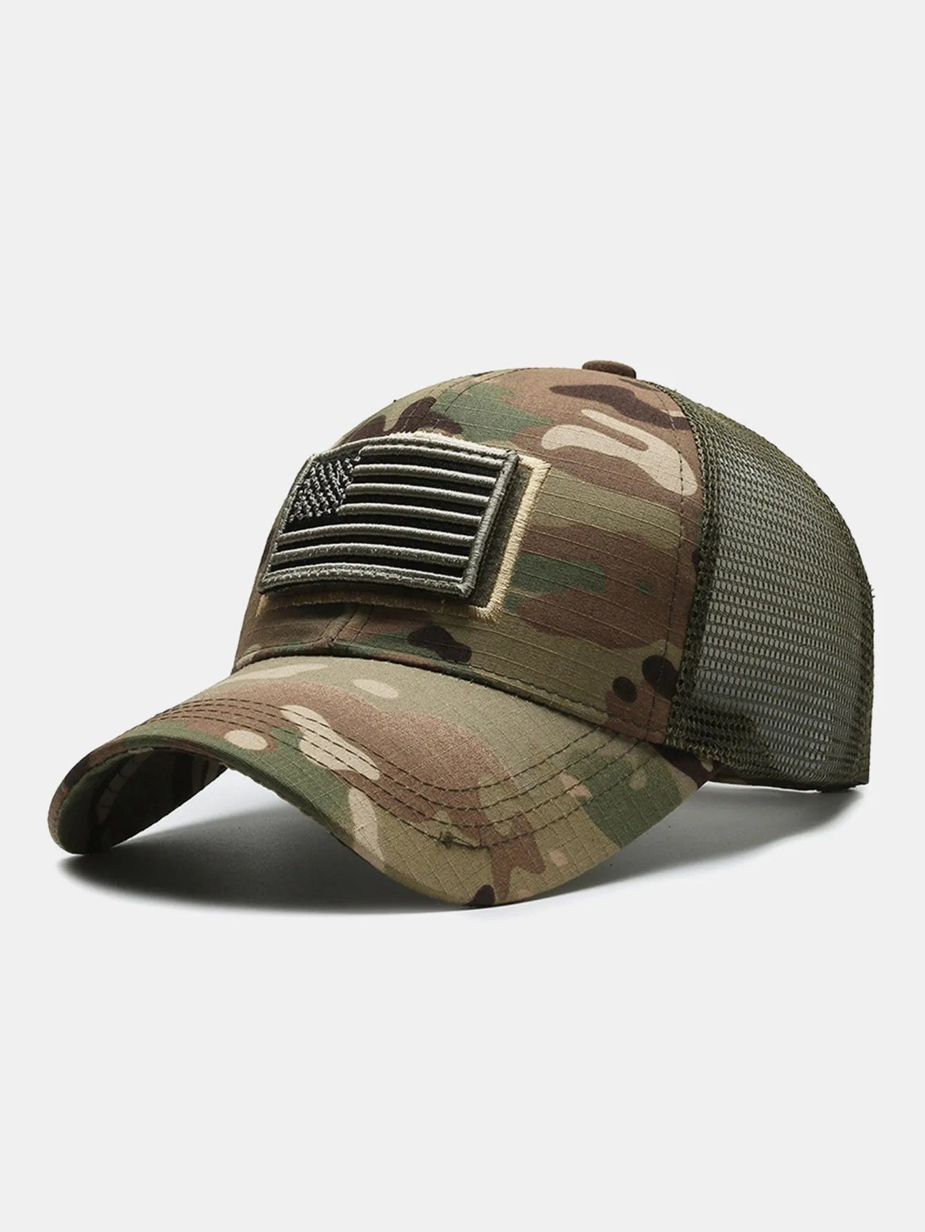 American Flag Patch Embroidered Baseball Cap sold by Hoooyi product image thumbnail 3