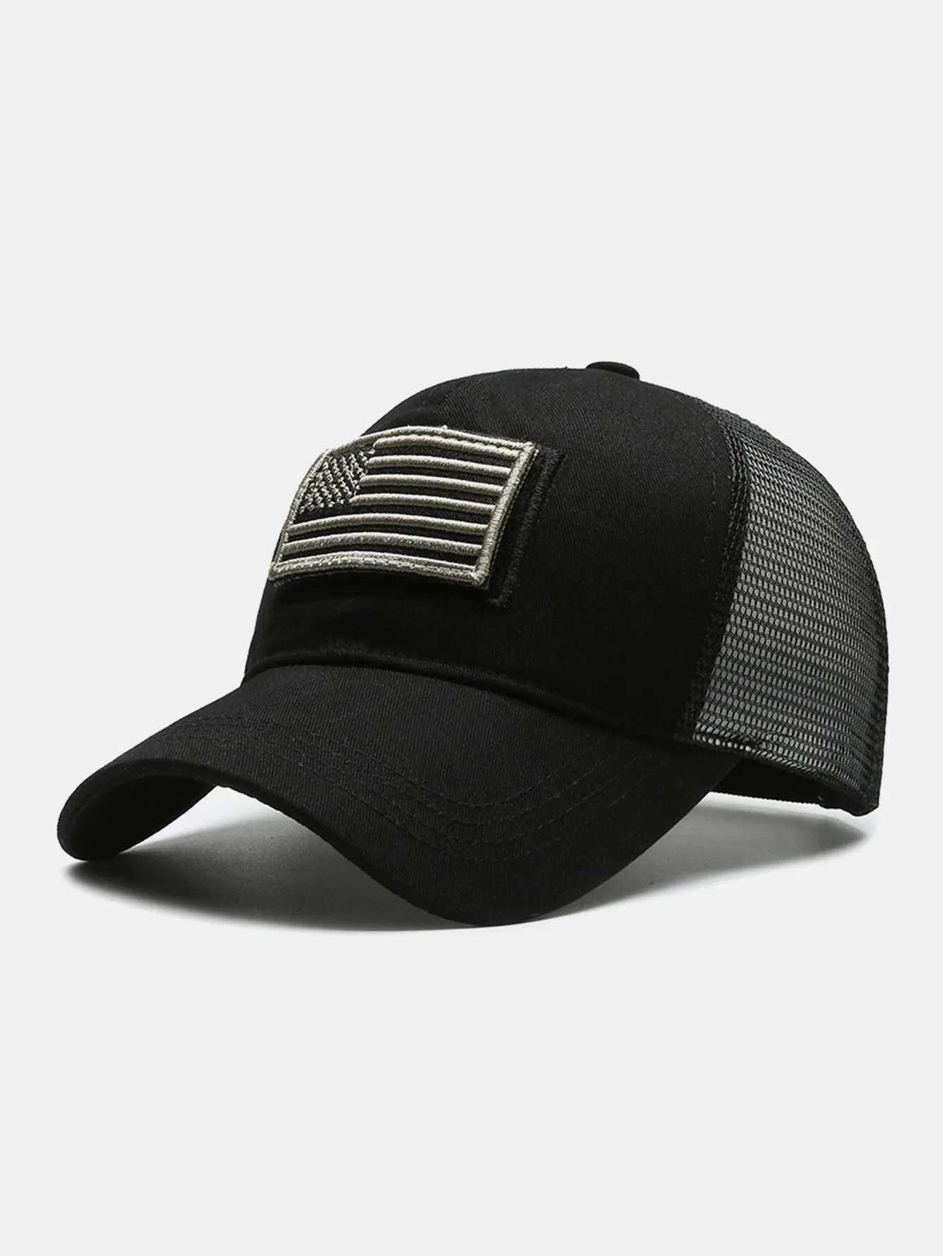 American Flag Patch Embroidered Baseball Cap sold by Hoooyi