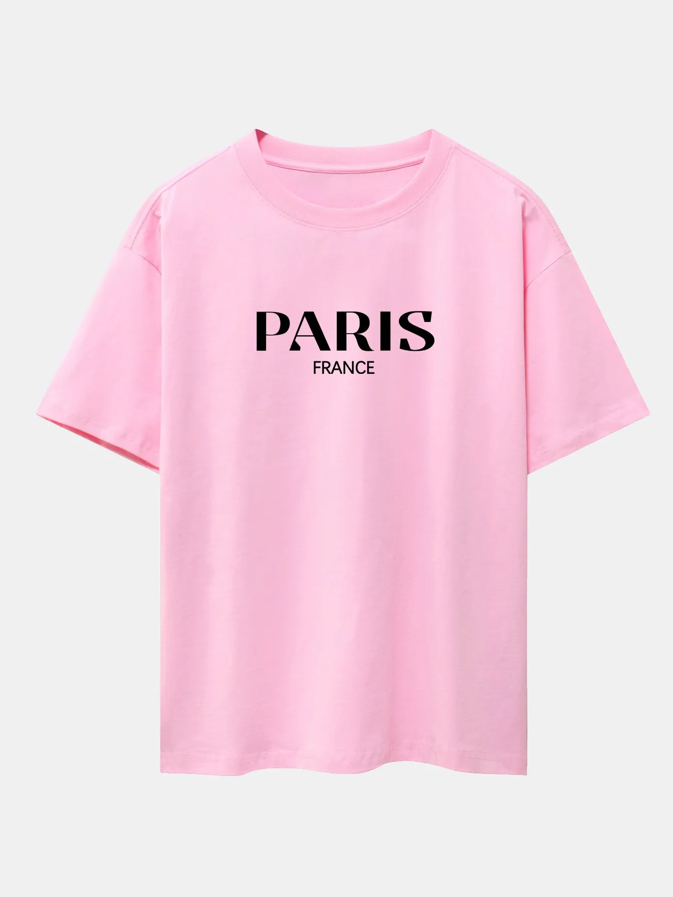 Paris Print Drop Shoulder Oversize T-Shirt sold by Hoooyi product image thumbnail 5