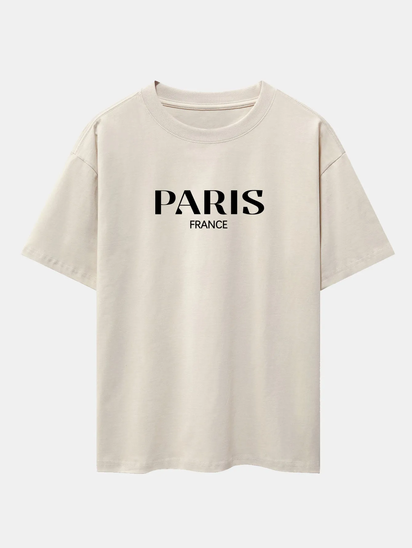 Paris Print Drop Shoulder Oversize T-Shirt sold by Hoooyi product image thumbnail 4
