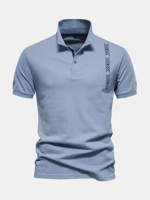 Arrow Embroidery Polo Shirt sold by Hoooyi