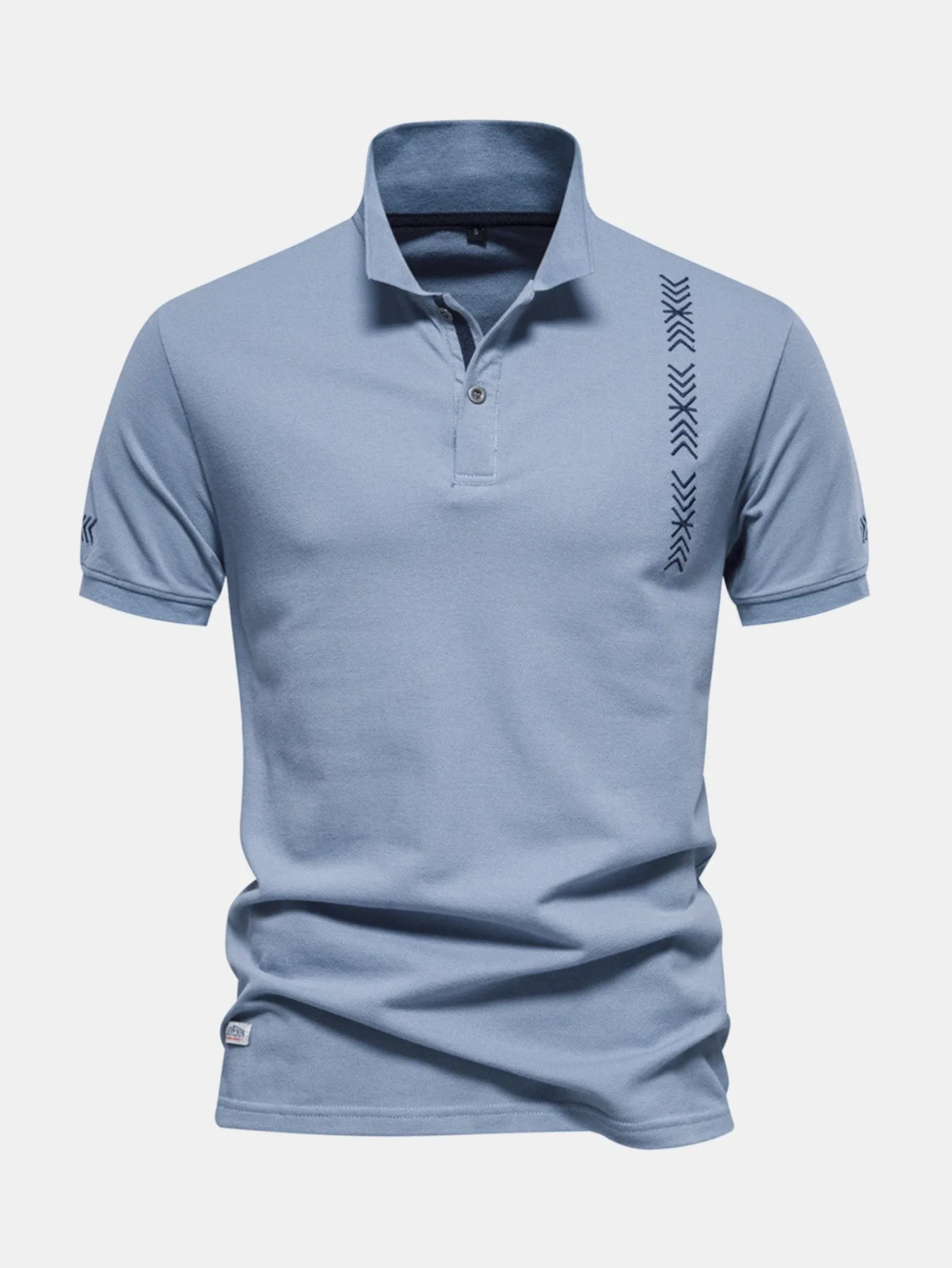 Arrow Embroidery Polo Shirt sold by Hoooyi