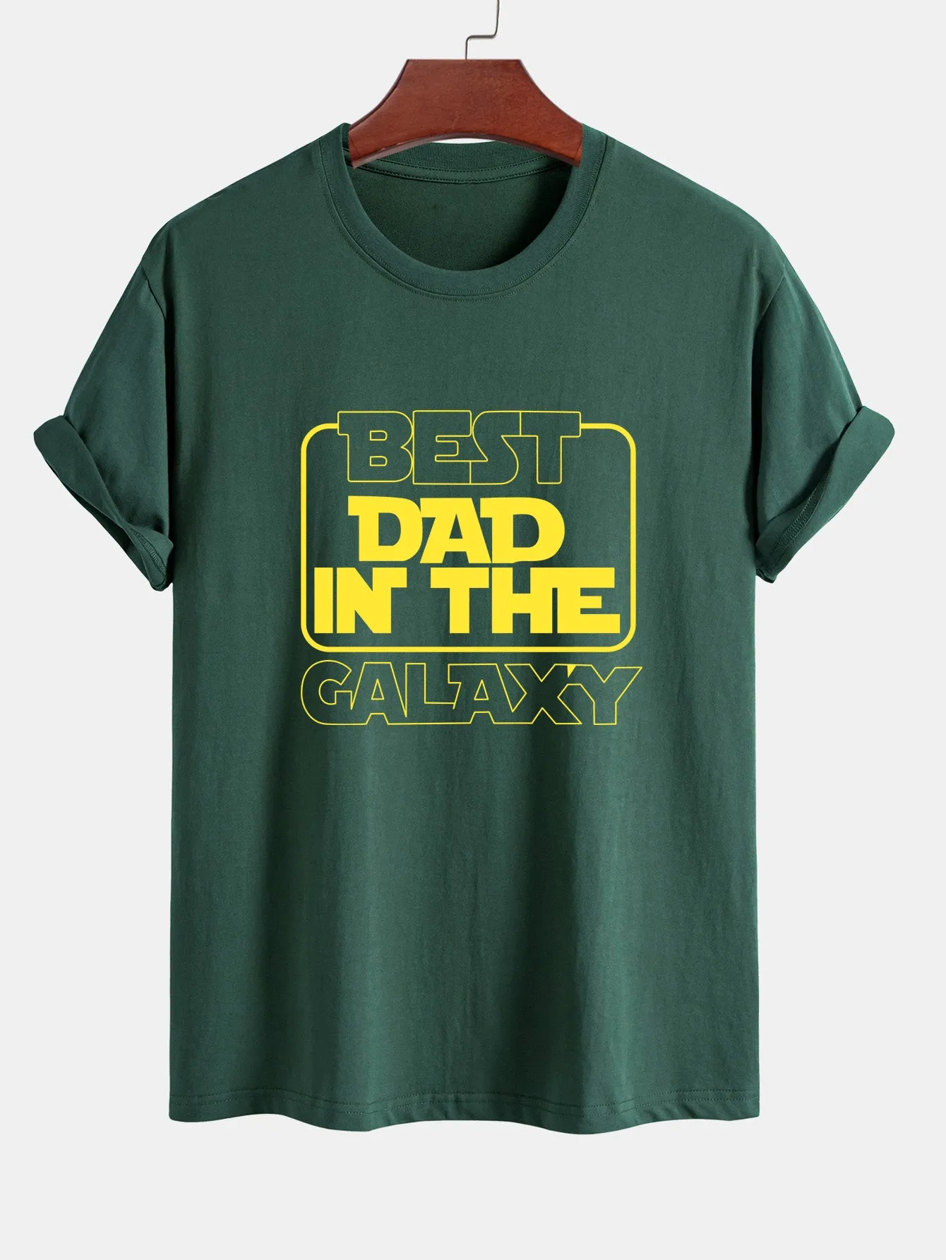 Regular Fit Slogan Print Cotton T-Shirt sold by Hoooyi product image thumbnail 5