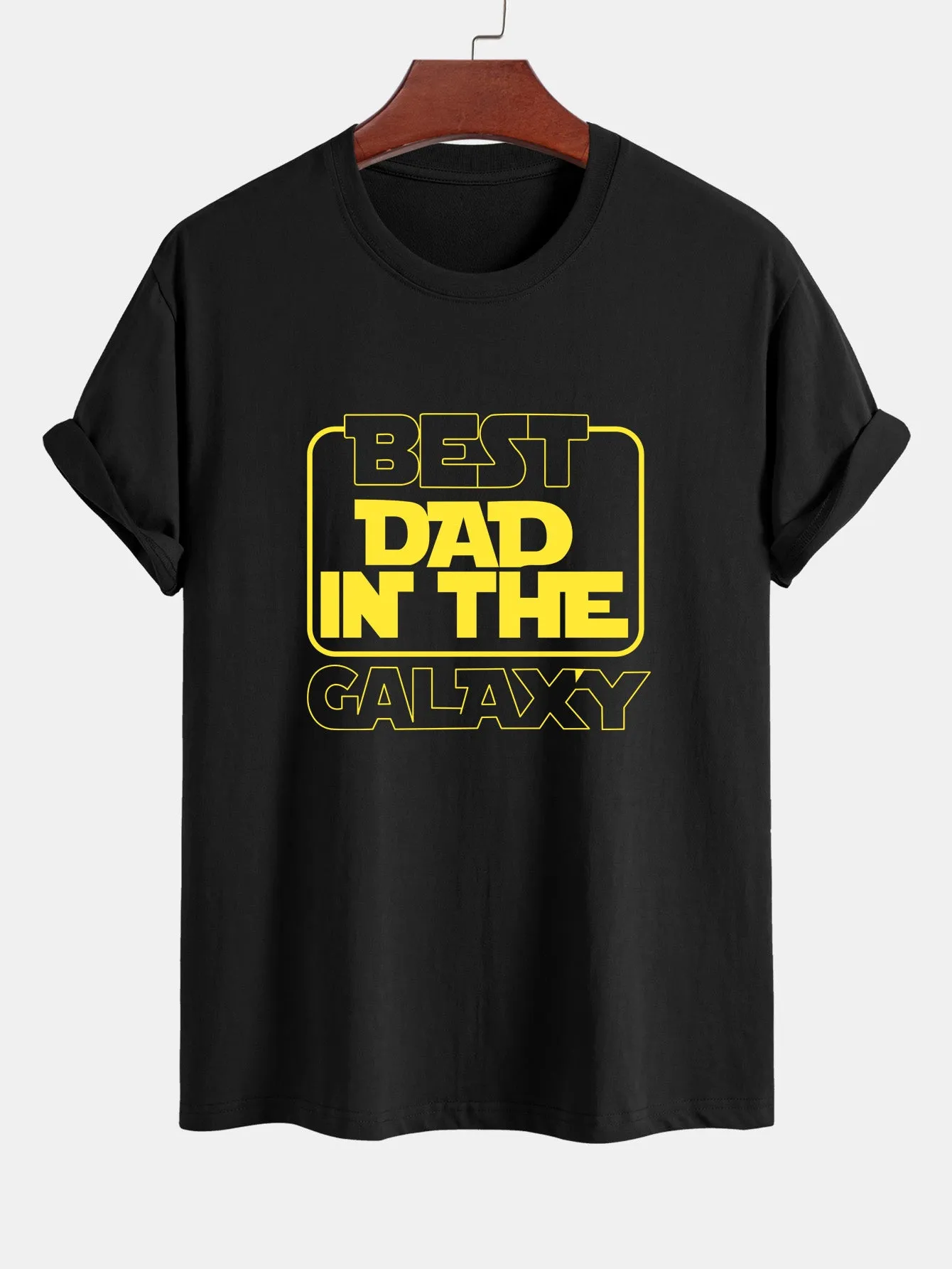 Regular Fit Slogan Print Cotton T-Shirt sold by Hoooyi product image thumbnail 2