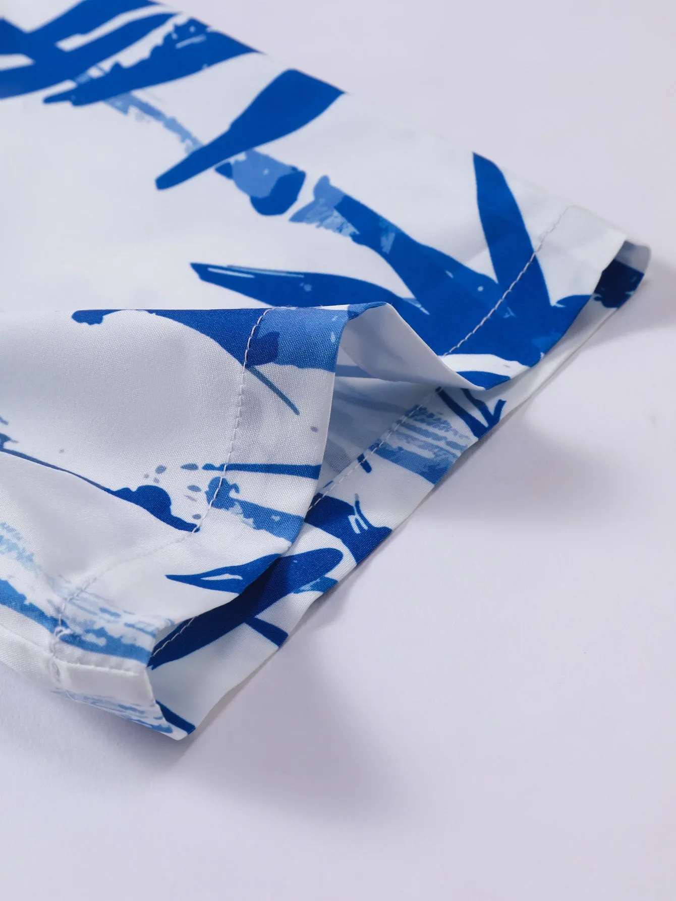 Oriental Ink Bamboo Print Button Up Shirt sold by Hoooyi product image thumbnail 4